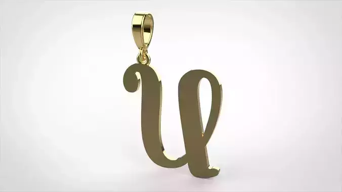 pendant alphabet Aerwyna U medium 