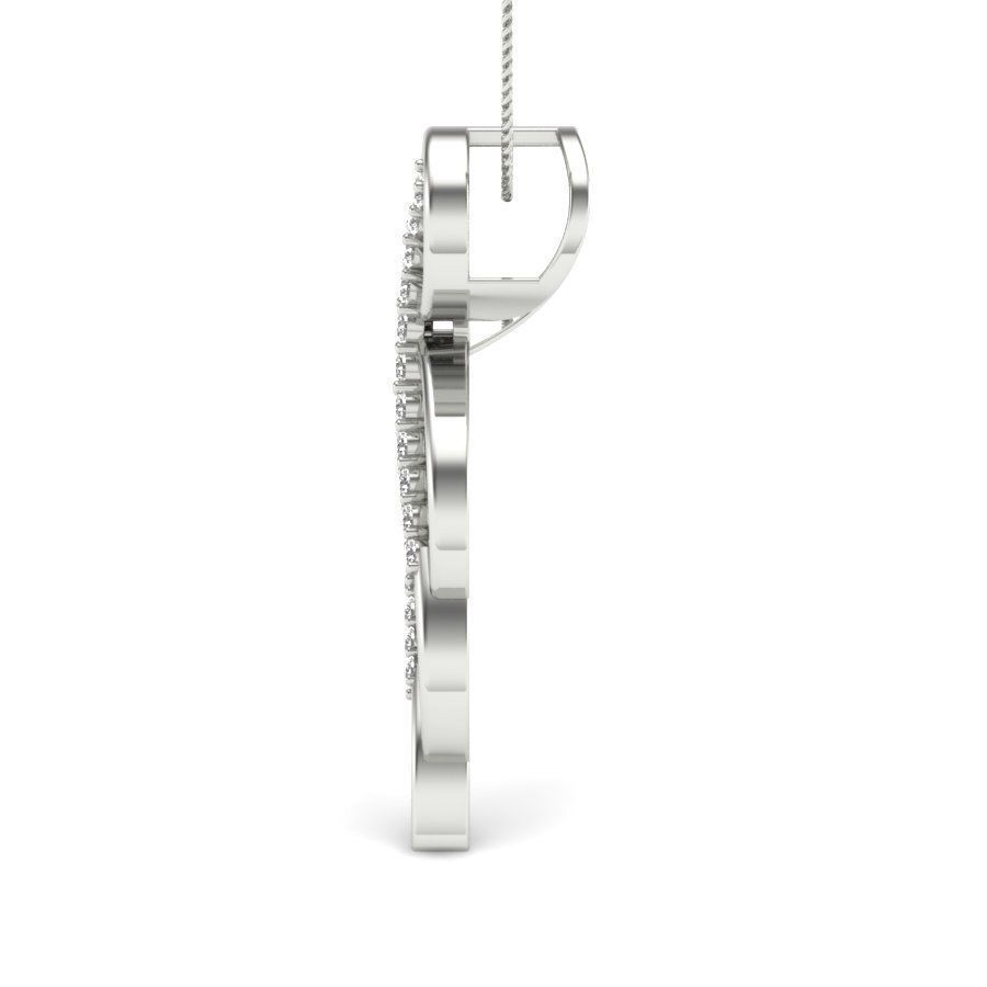 Solitaire pendant 3dm stl render detail 3D print model_11