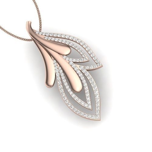 Solitaire pendant 3dm stl render detail  3D print model