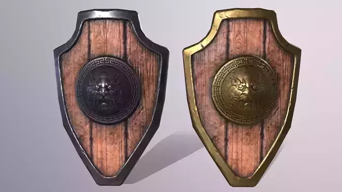 shield 2 two wooden shields