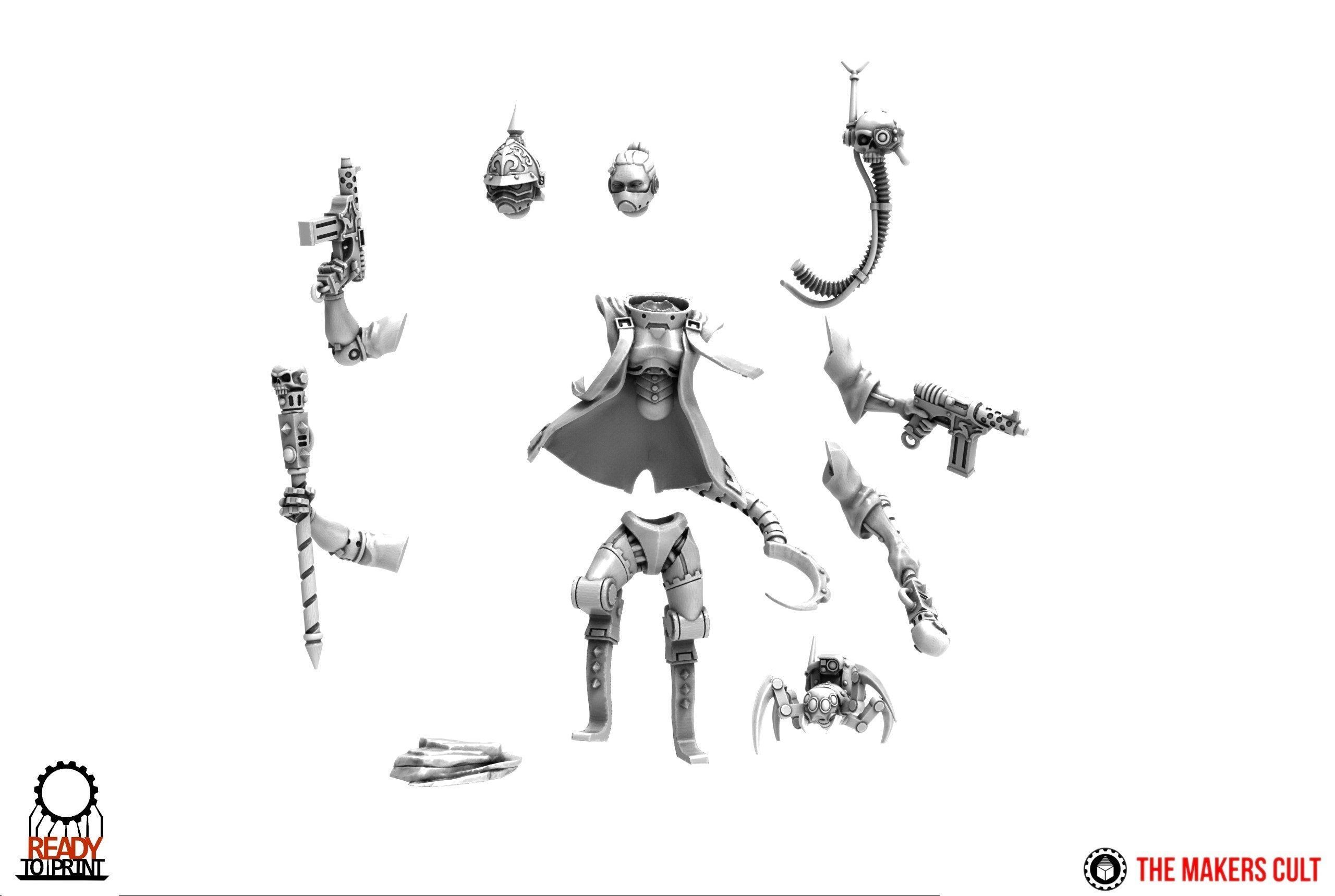 Dark Techno -  Chief of protocol 3D print model_3