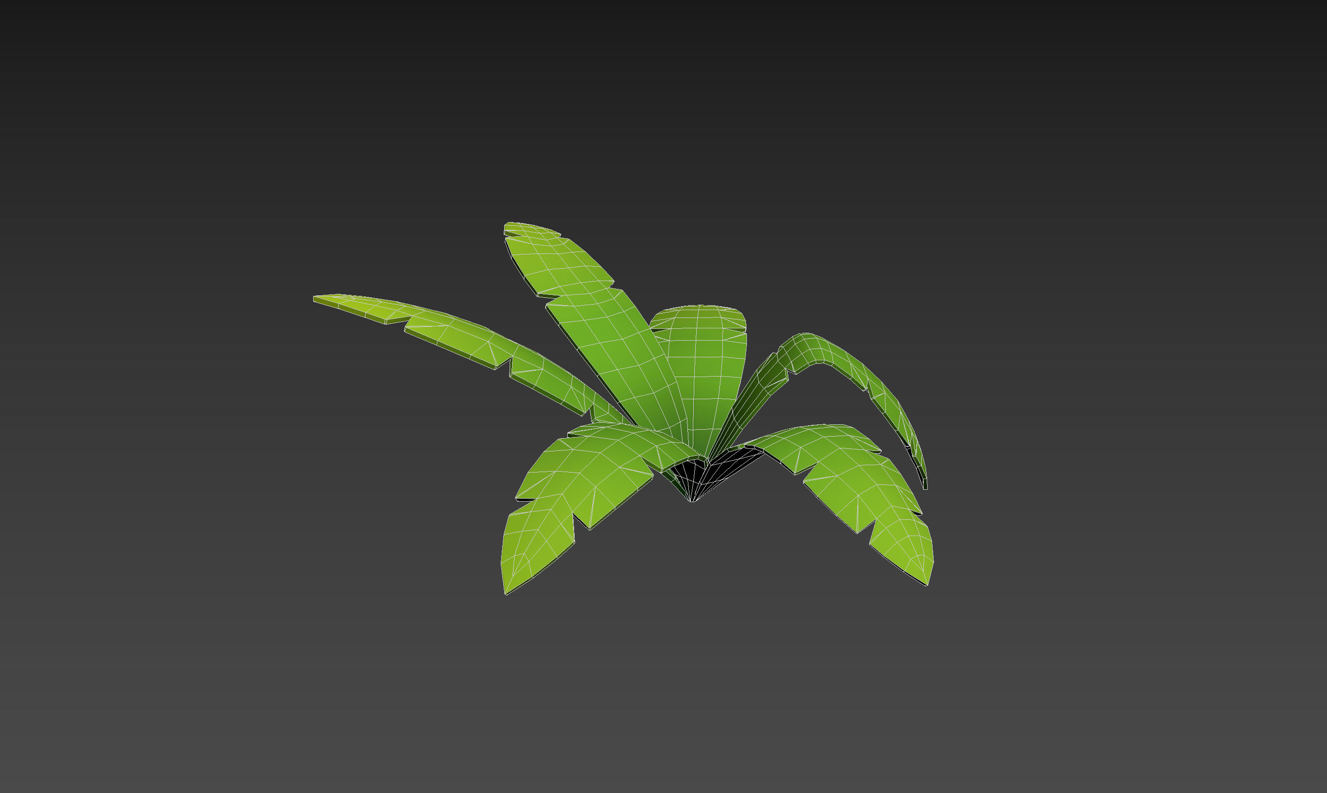 Low Poly Fern 001 Low-poly 3D model_13