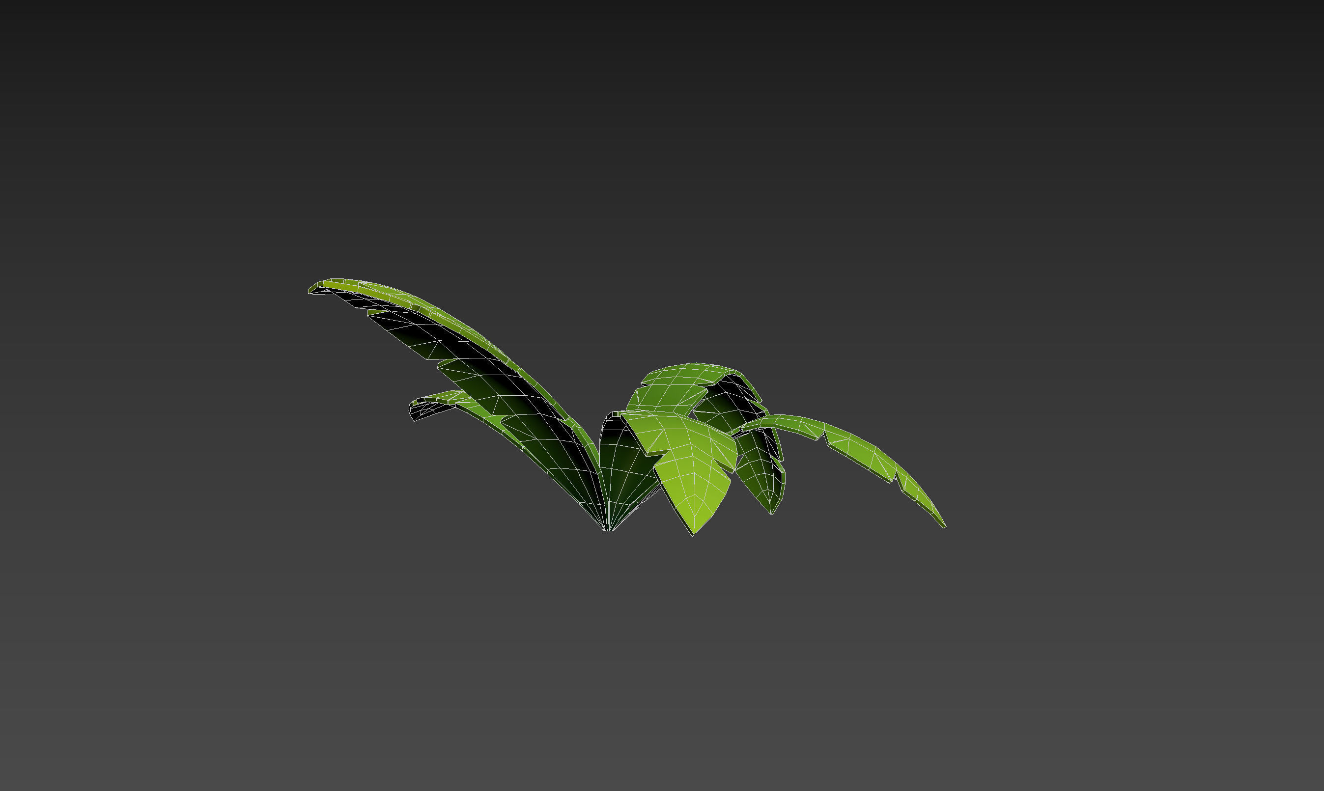Low Poly Fern 001 Low-poly 3D model_14