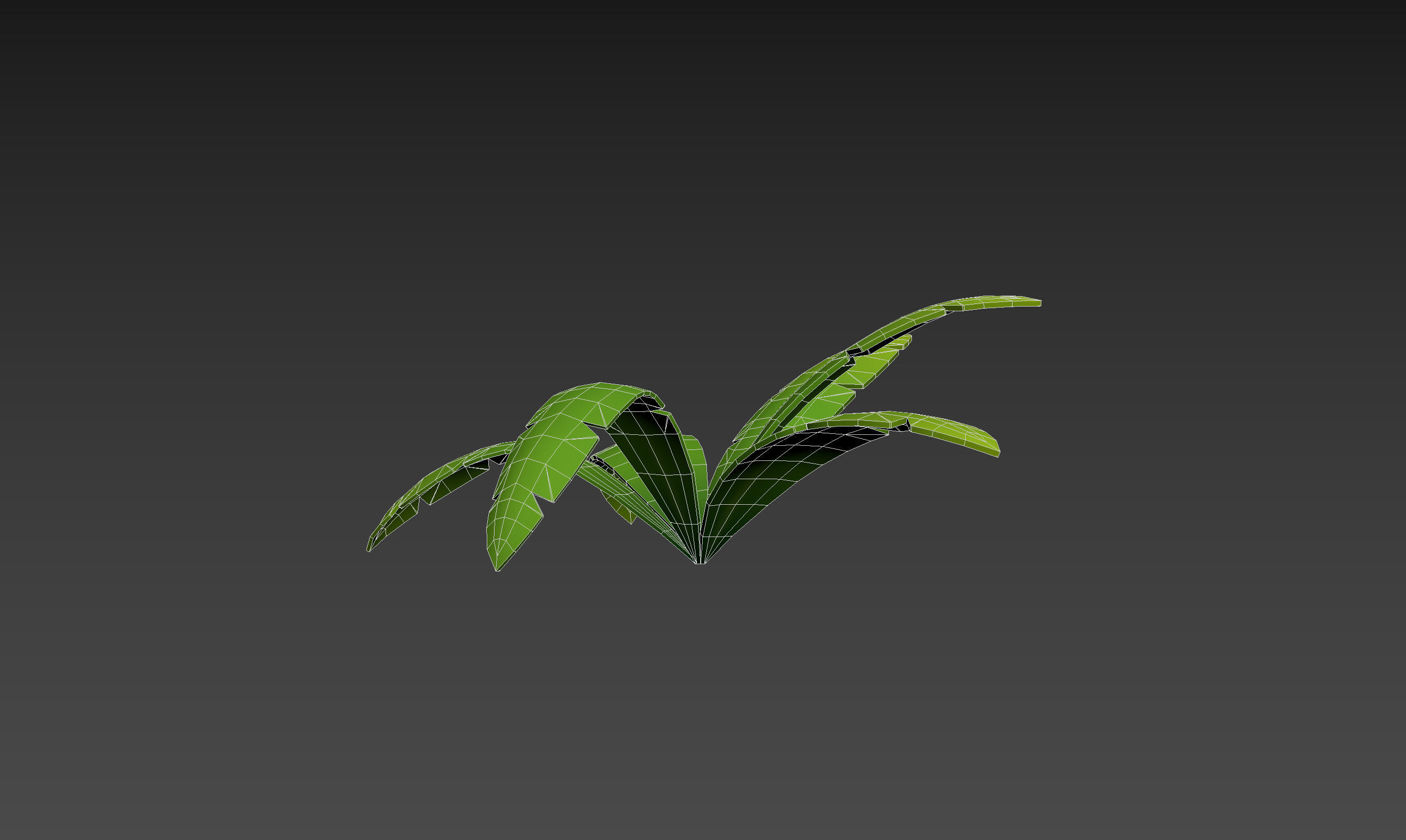 Low Poly Fern 001 Low-poly 3D model_18