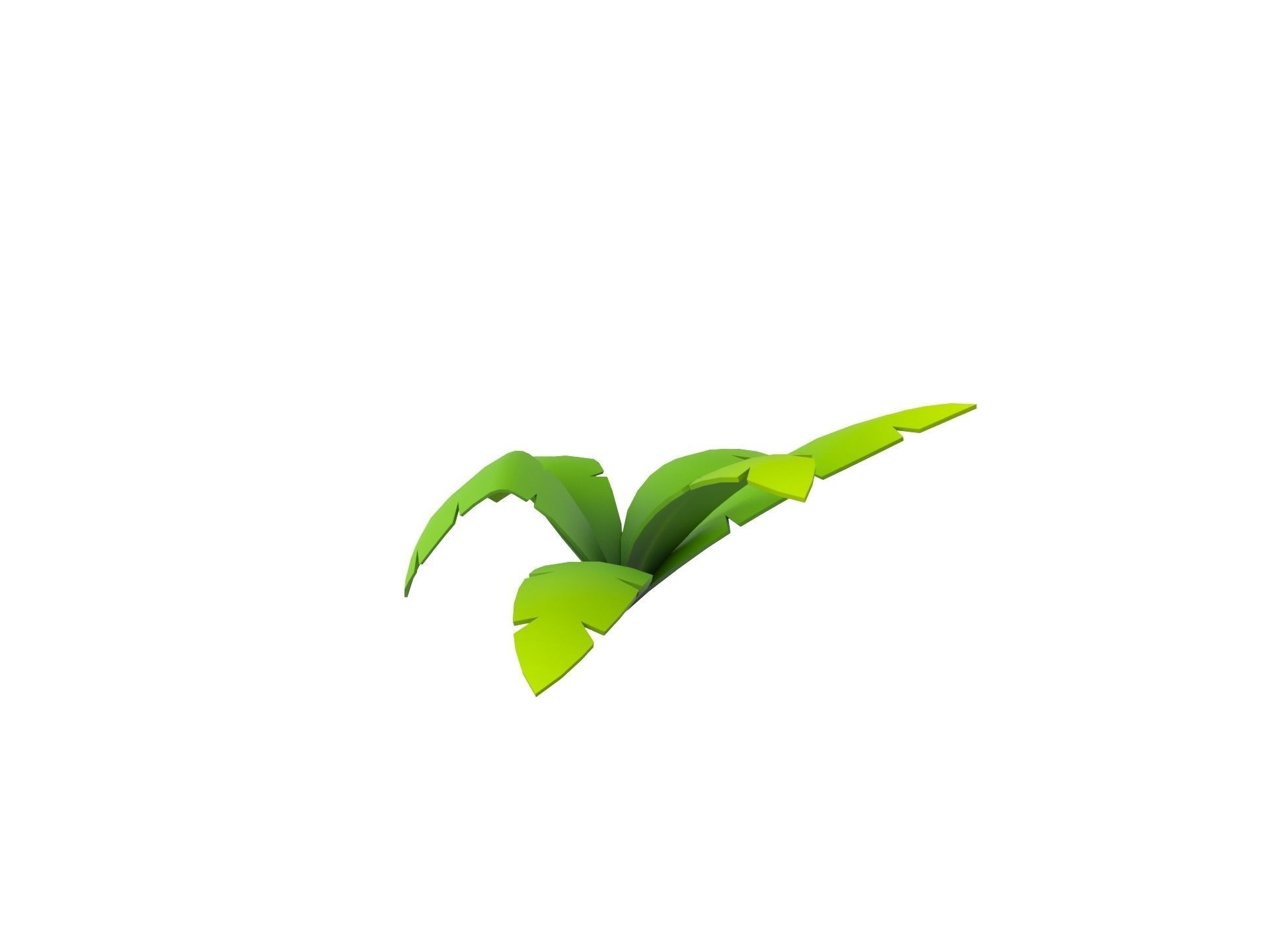 Low Poly Fern 001 Low-poly 3D model_6