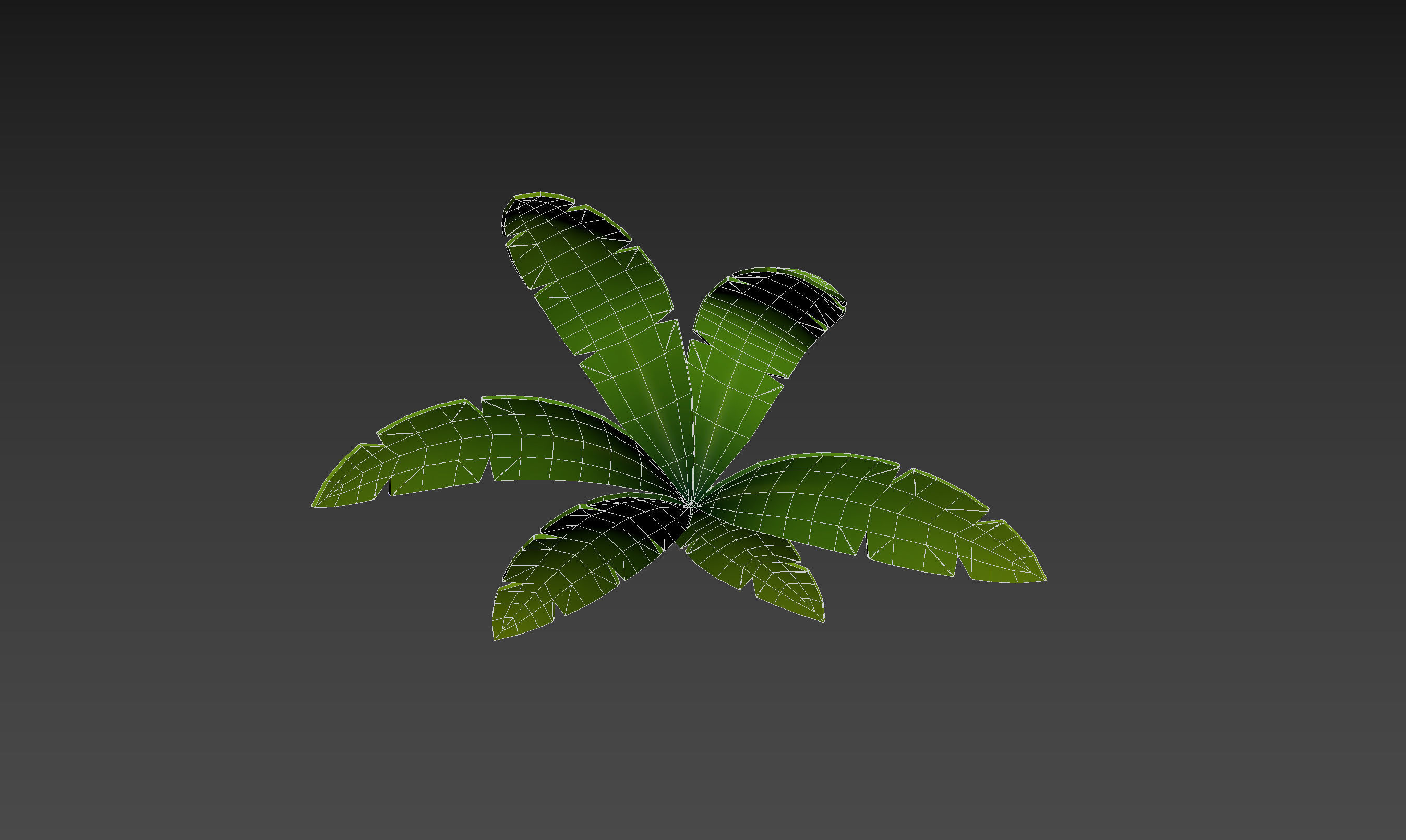 Low Poly Fern 001 Low-poly 3D model_20