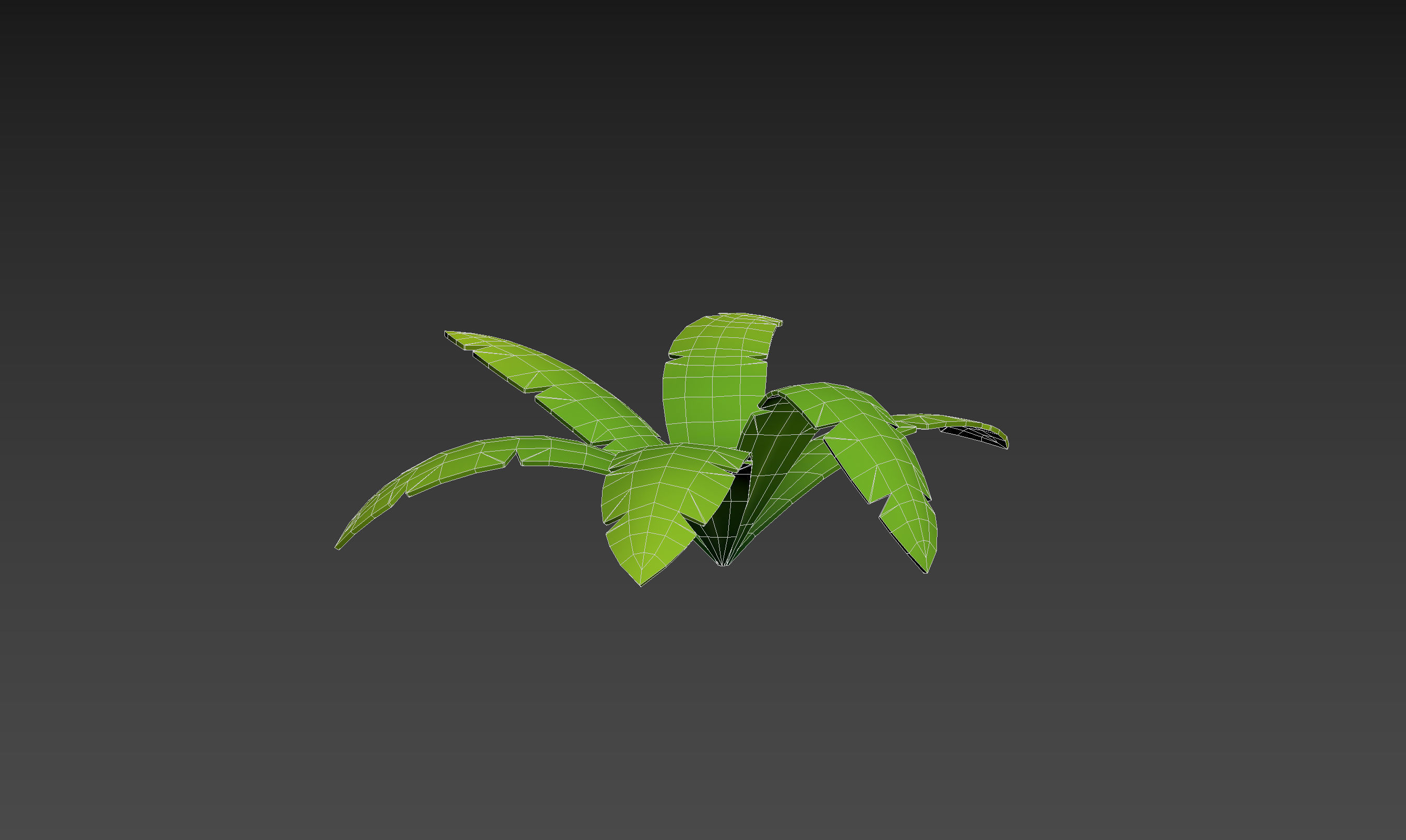 Low Poly Fern 001 Low-poly 3D model_12