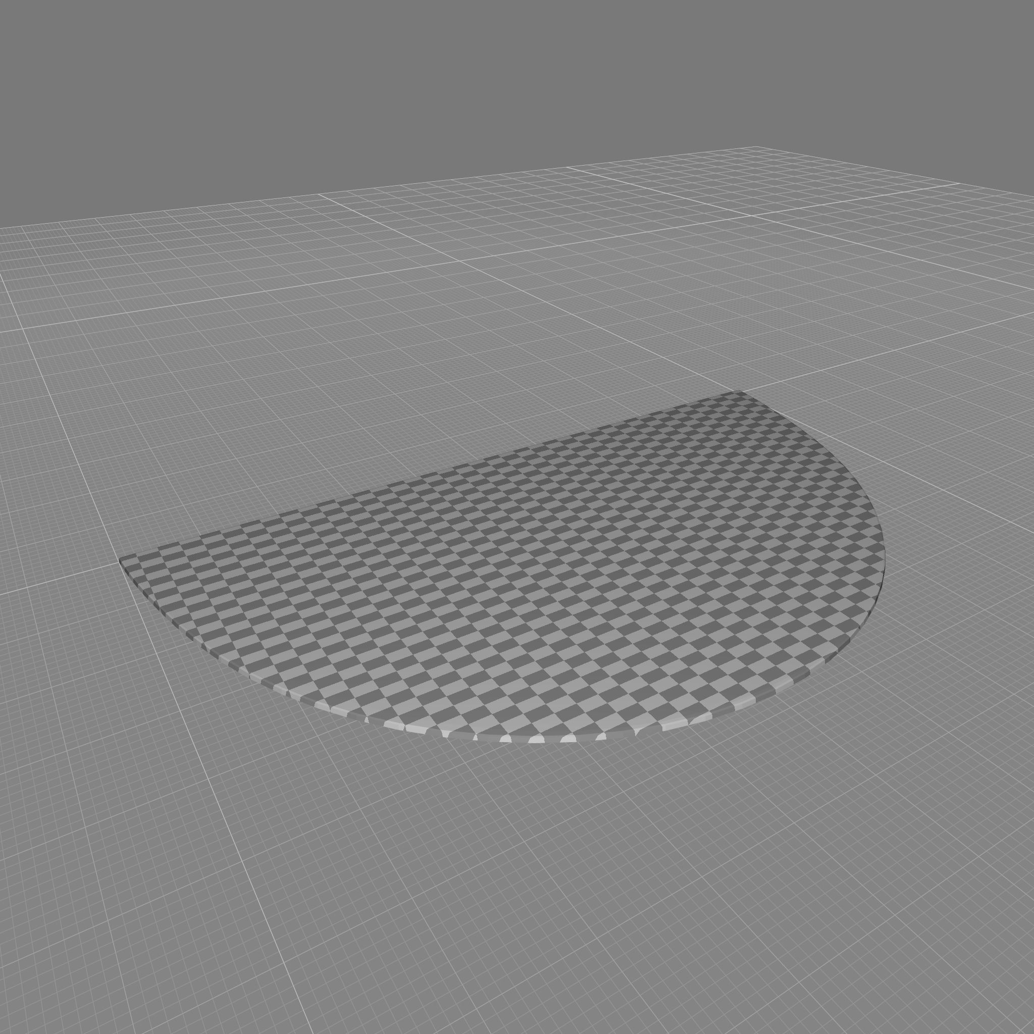 Achraf Watermelon Slice Outdoor Door Mat 3D model_3