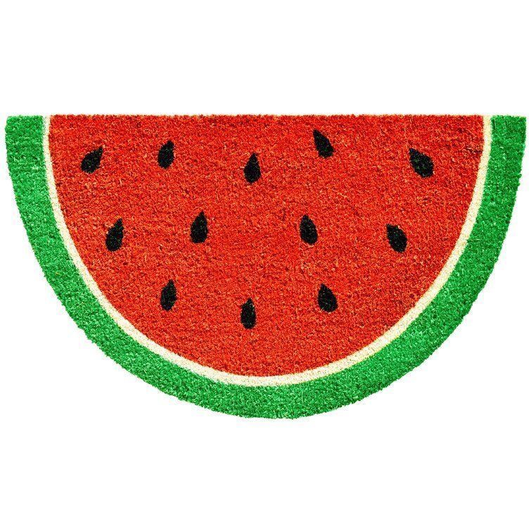 Achraf Watermelon Slice Outdoor Door Mat 3D model_1