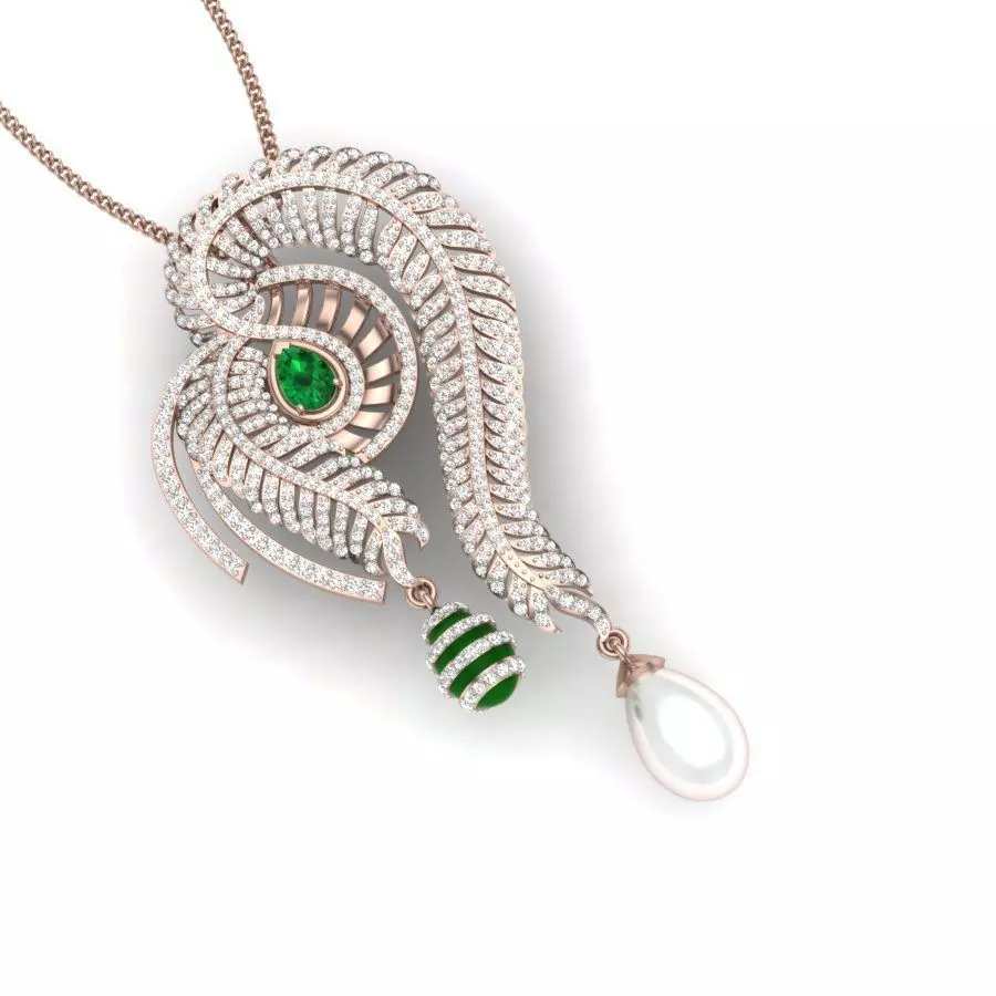 Solitaire pendant 3D print model