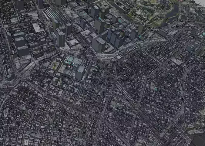 3D Tokyo city of
