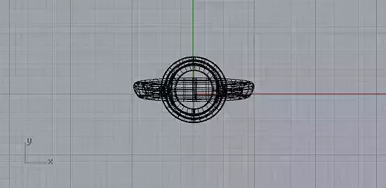 Anello sweep1 con castone e chiuso