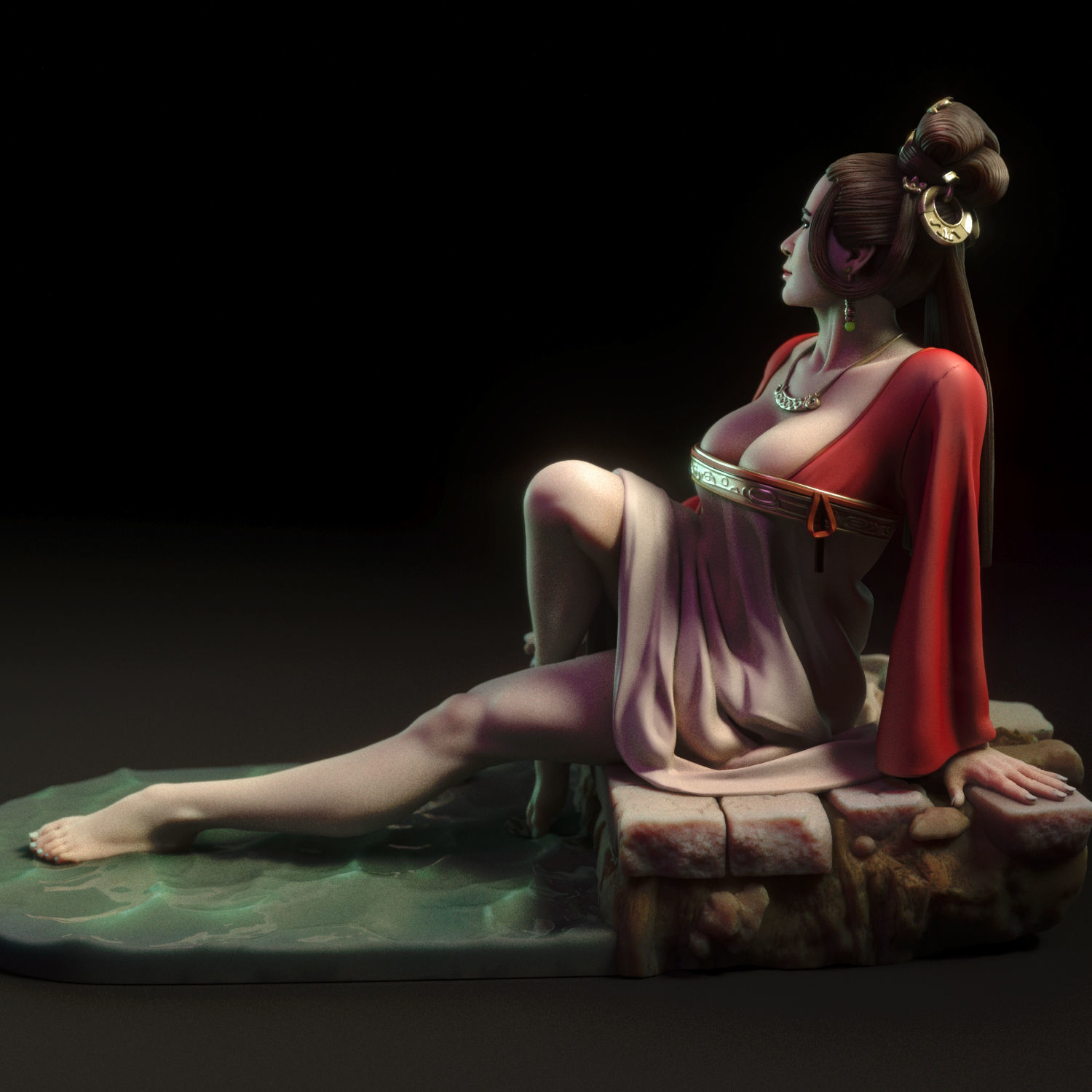 Mei - Chinese woman 3D print model_5