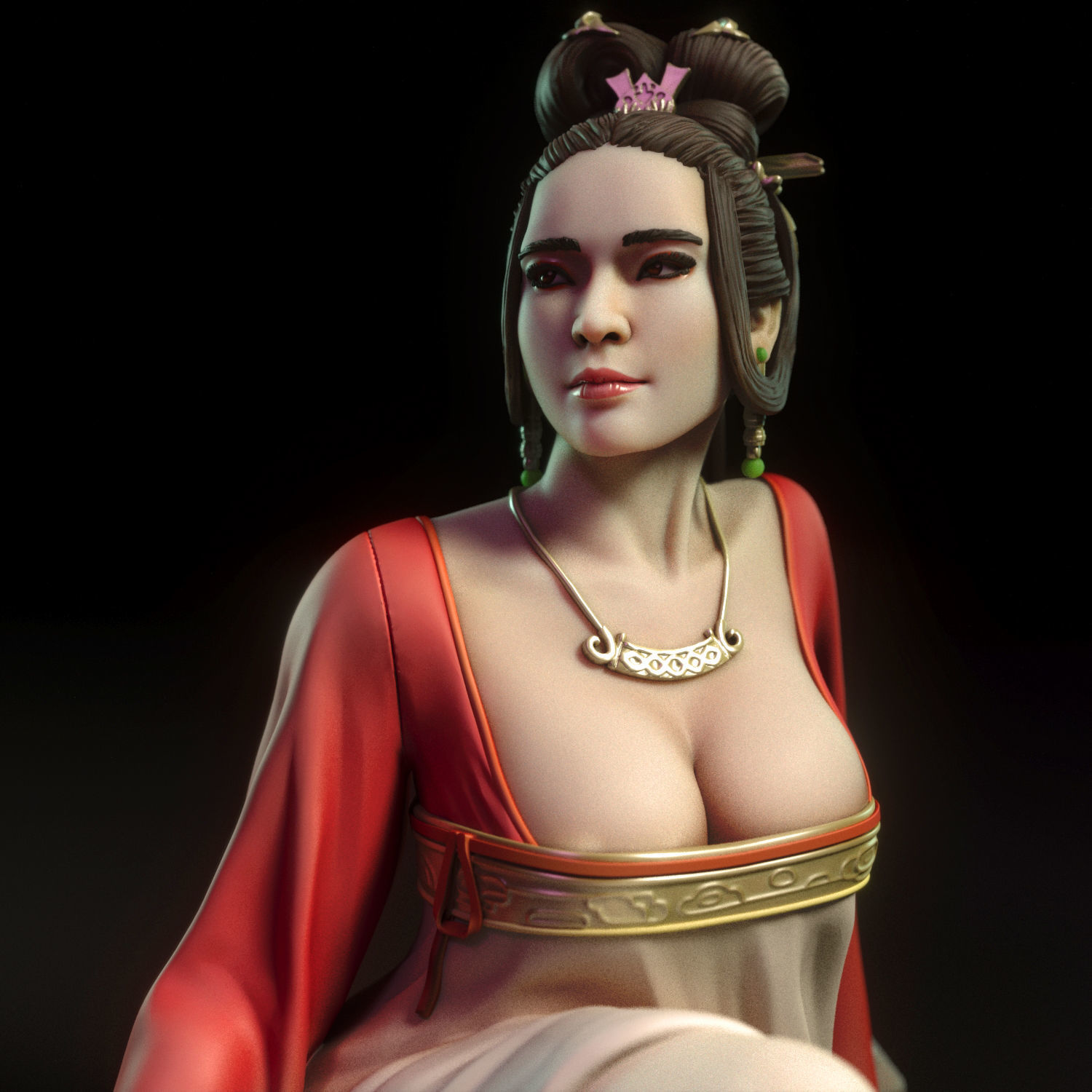 Mei - Chinese woman 3D print model_8