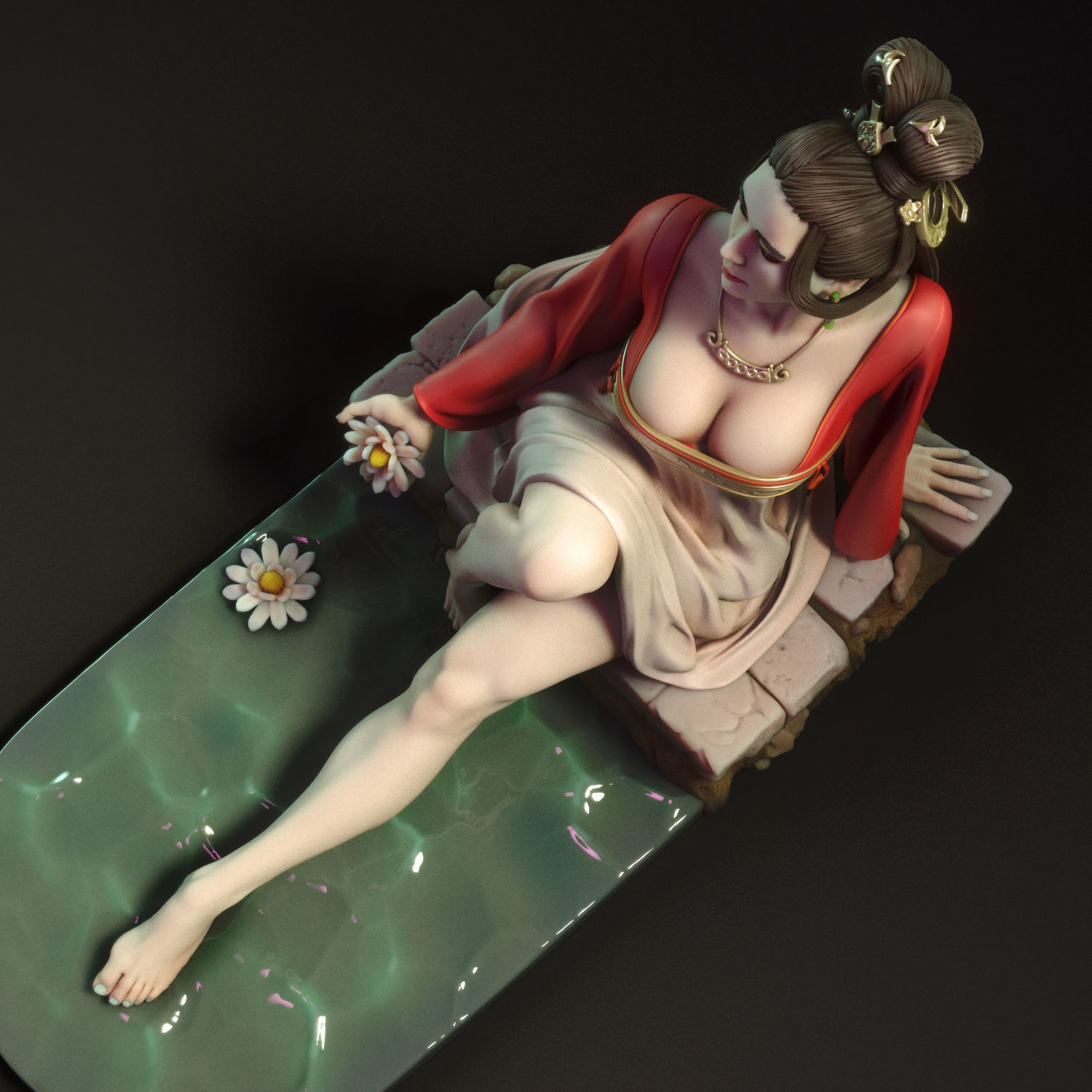 Mei - Chinese woman 3D print model_7