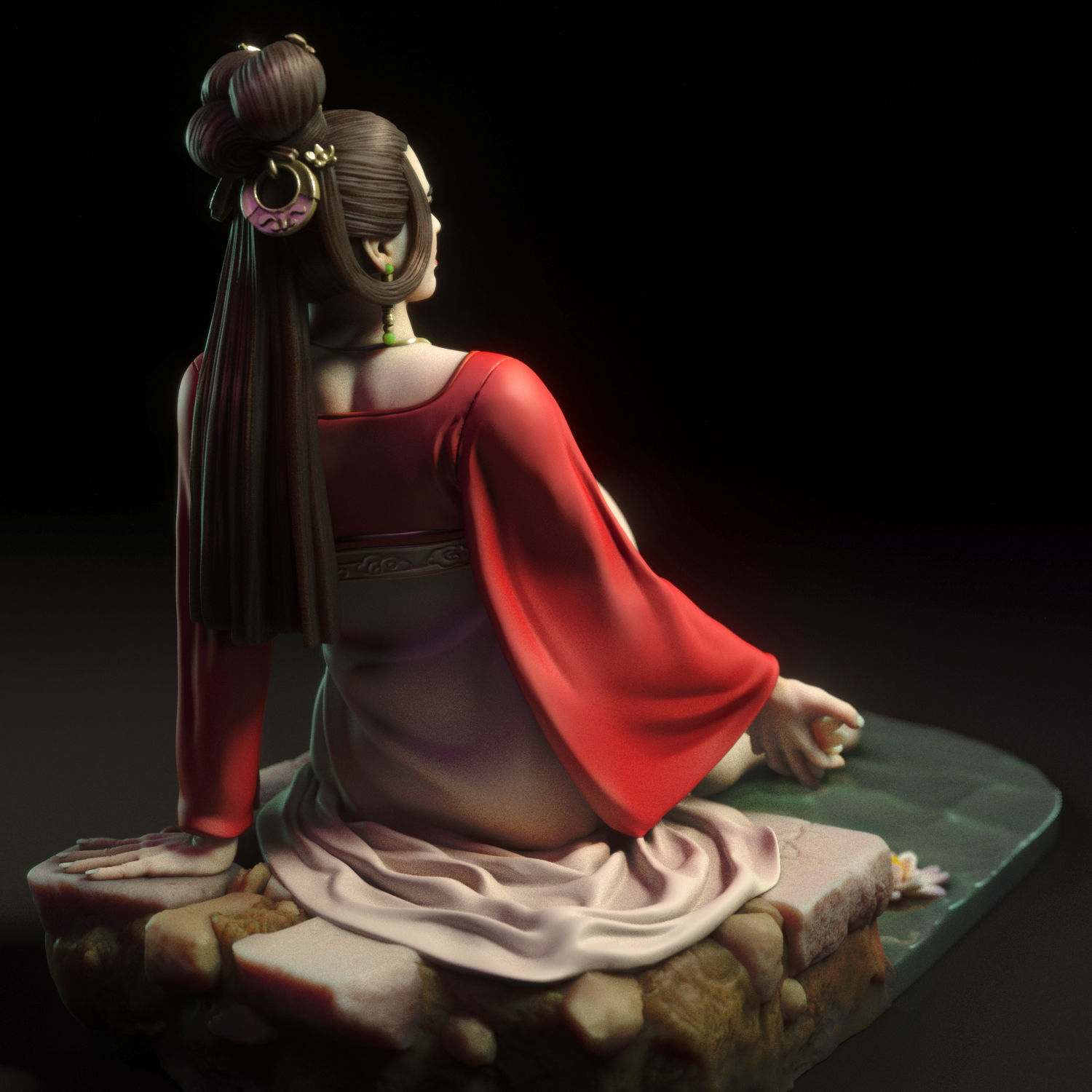 Mei - Chinese woman 3D print model_3