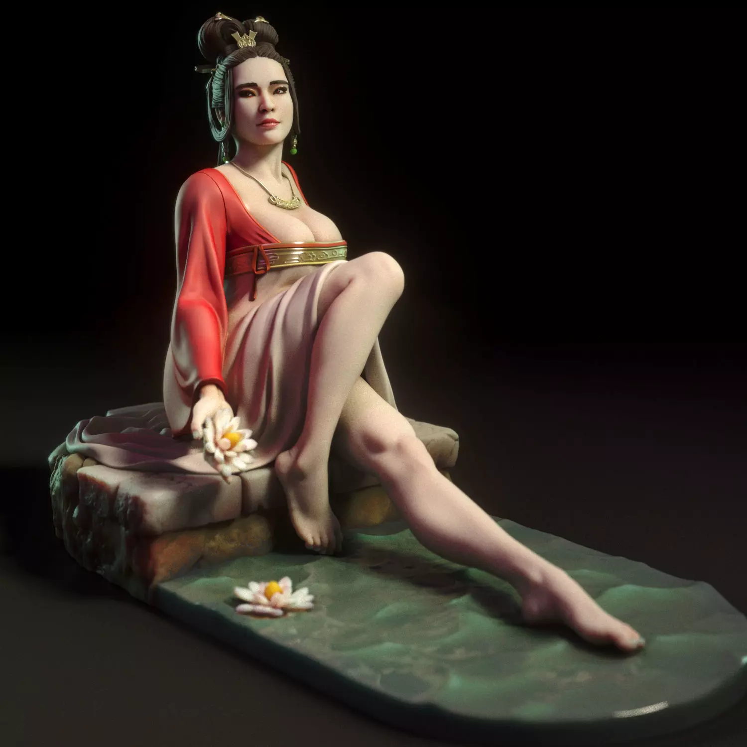 Mei - Chinese woman 3D print model_0