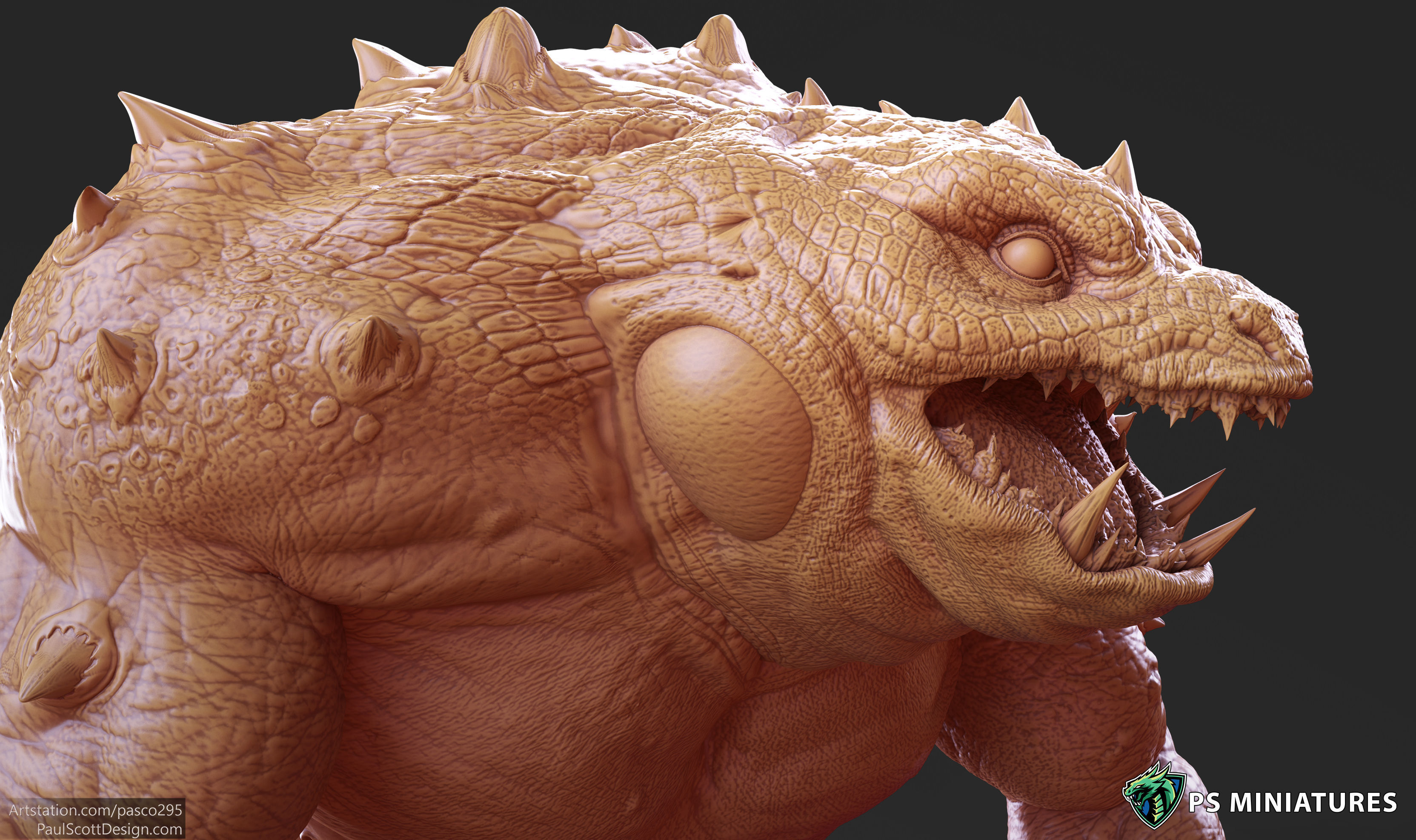 Slaad Lizardman - Pose 2 3D print model