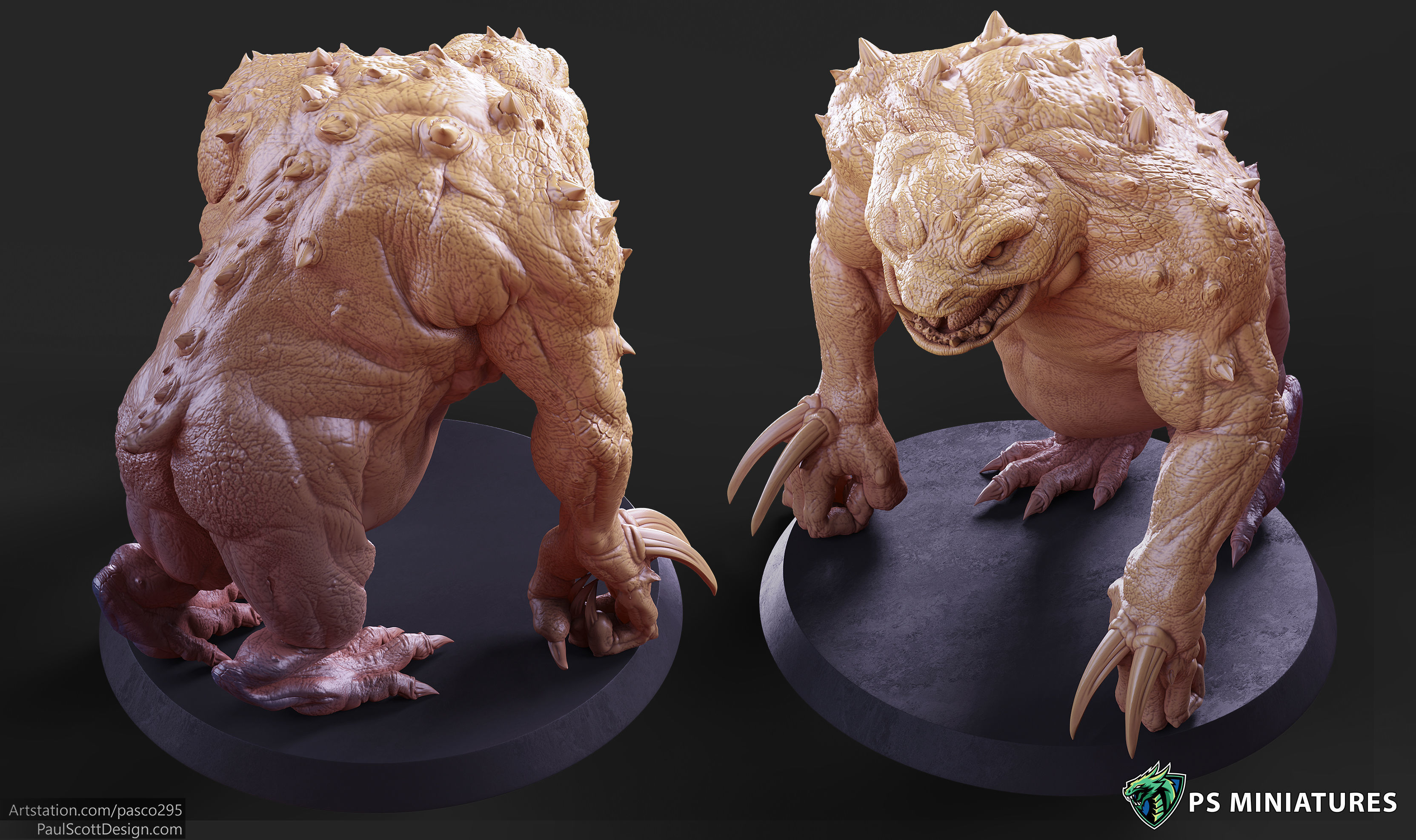 Slaad Lizardman - Pose 2 3D print model