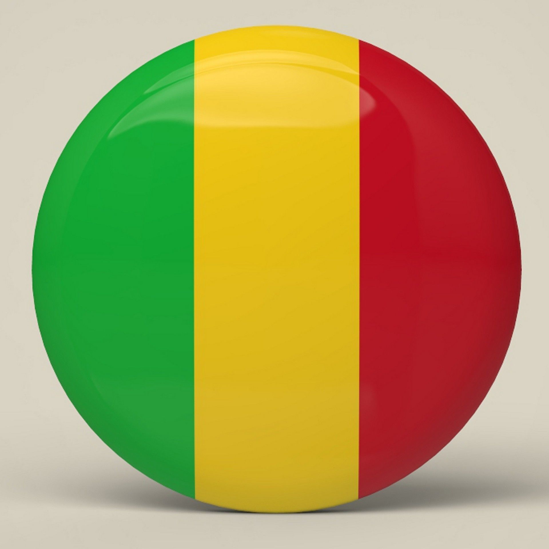 Mali Badge Low-poly 3D model_4