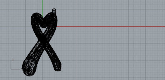 Ciondolo cuore flow Free 3D model_1