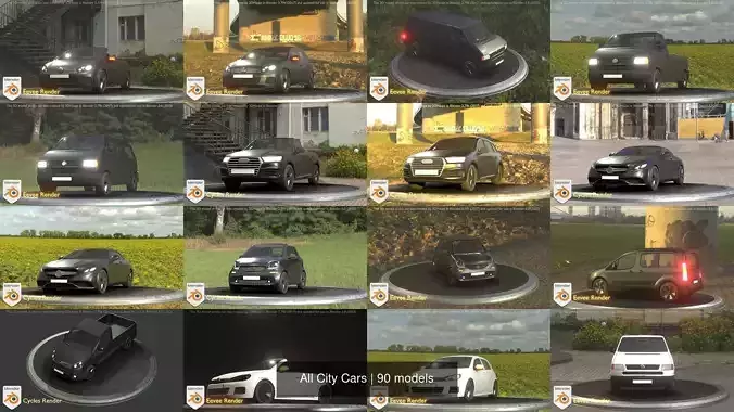 All City Cars 3D Model Collection