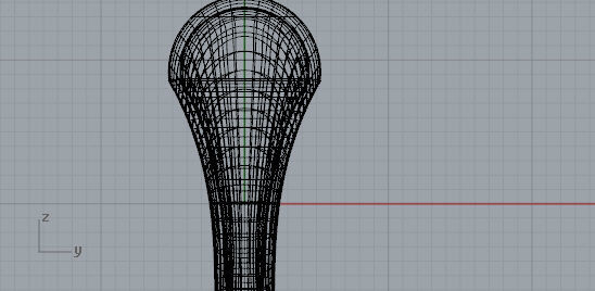 Anello bombato da rete di curve Free 3D model_1