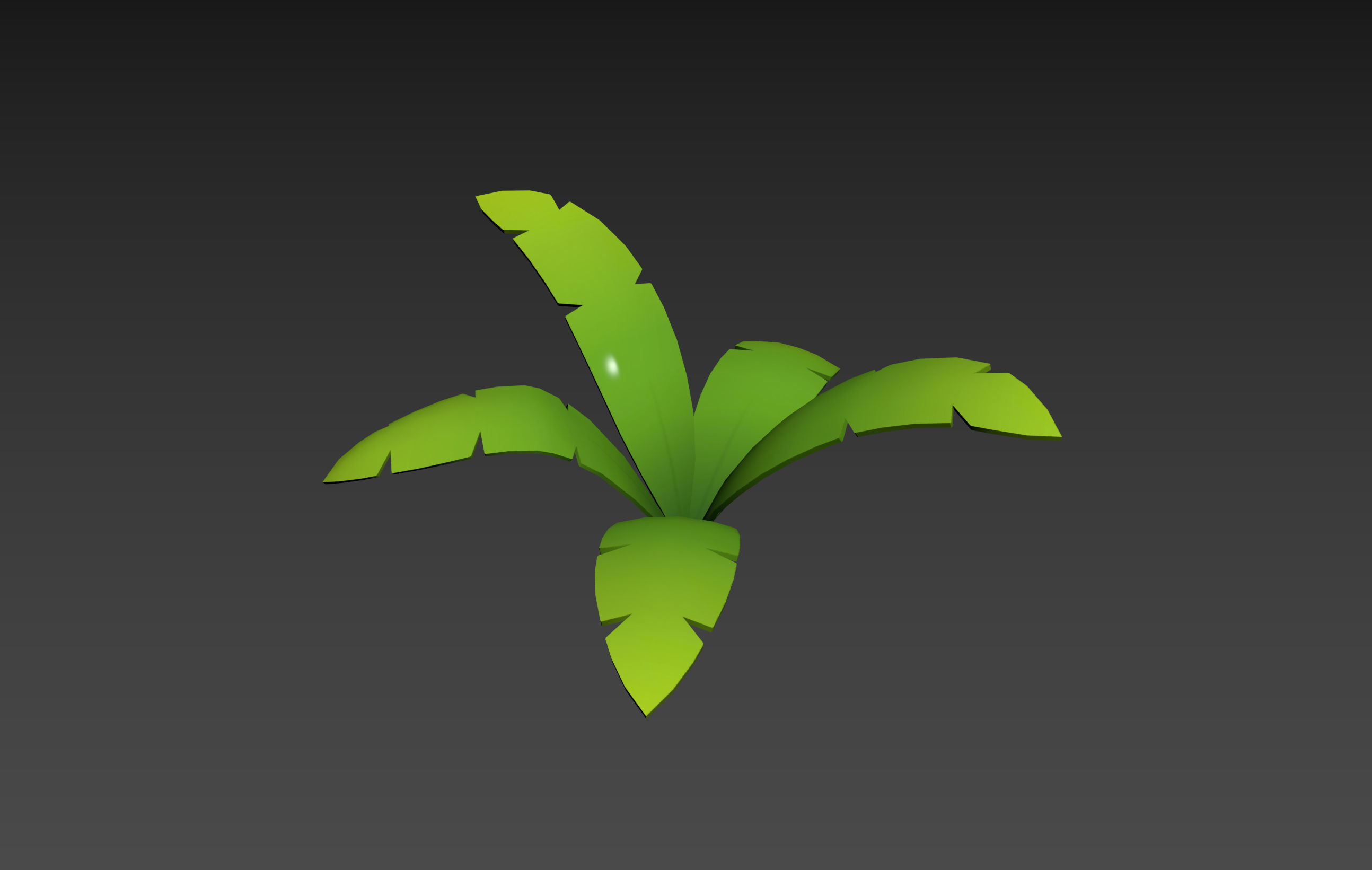 Low Poly Fern 002 Low-poly 3D model_10