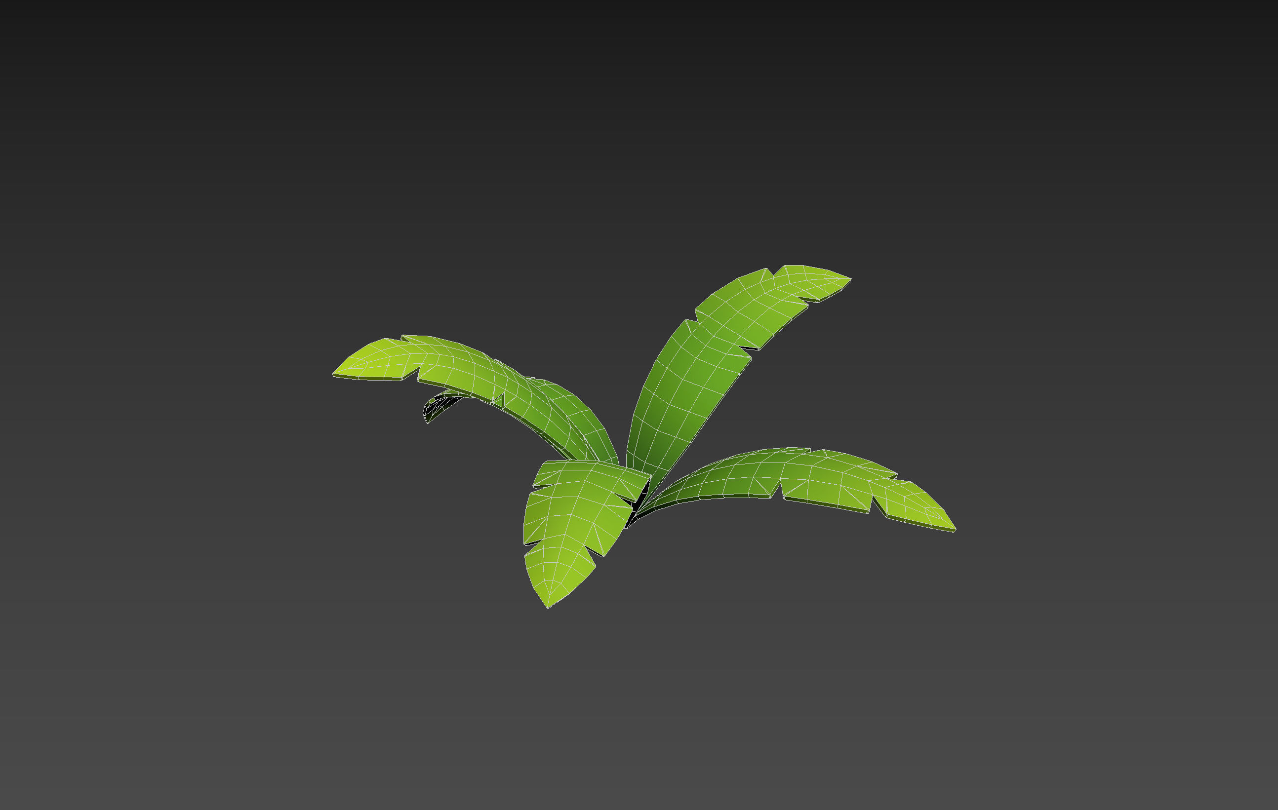 Low Poly Fern 002 Low-poly 3D model_13
