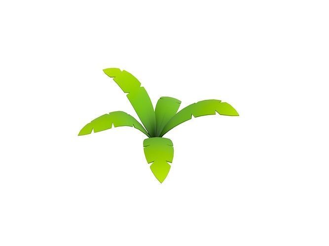 Low Poly Fern 002 Low-poly 3D model