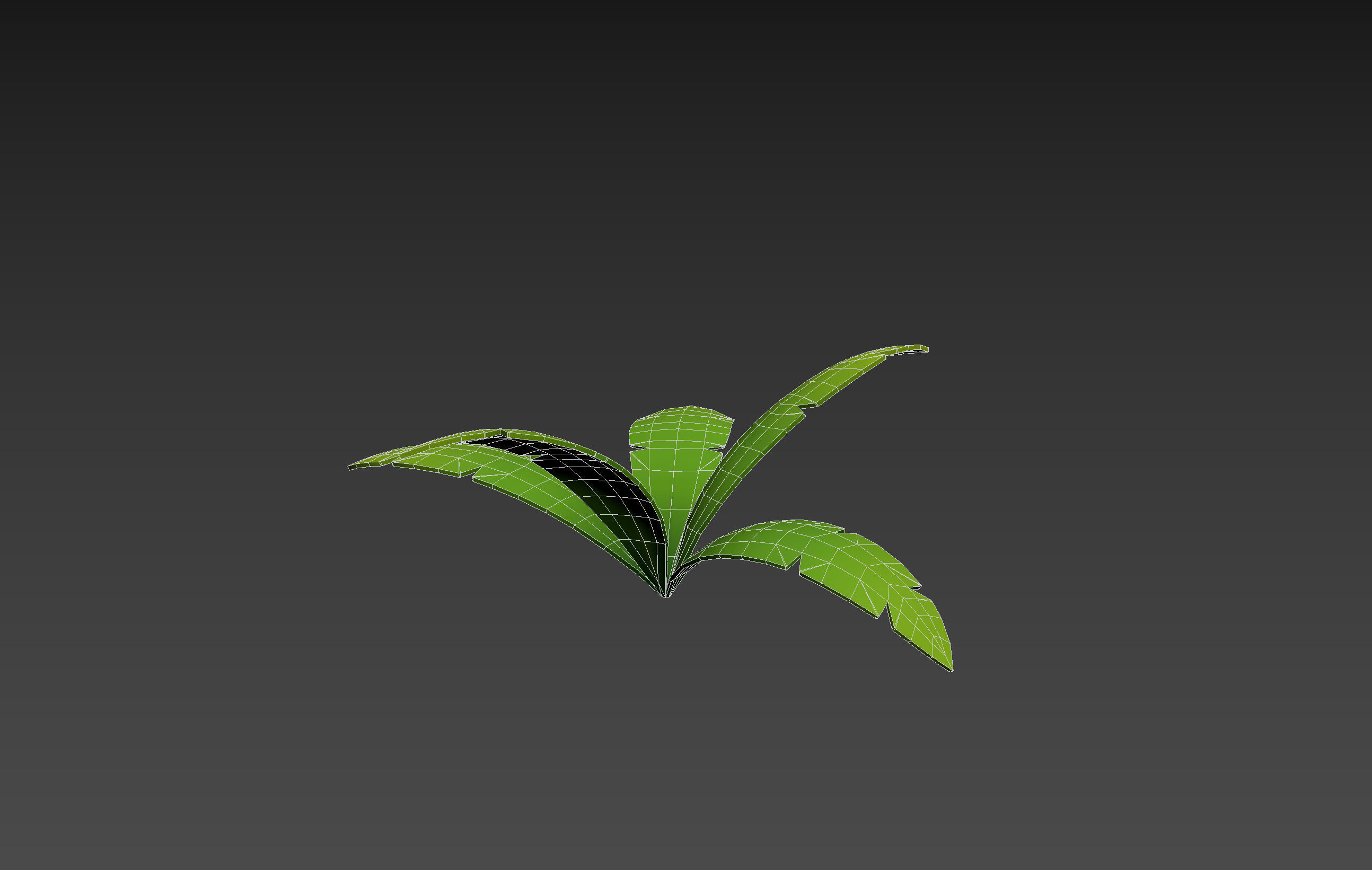 Low Poly Fern 002 Low-poly 3D model_17