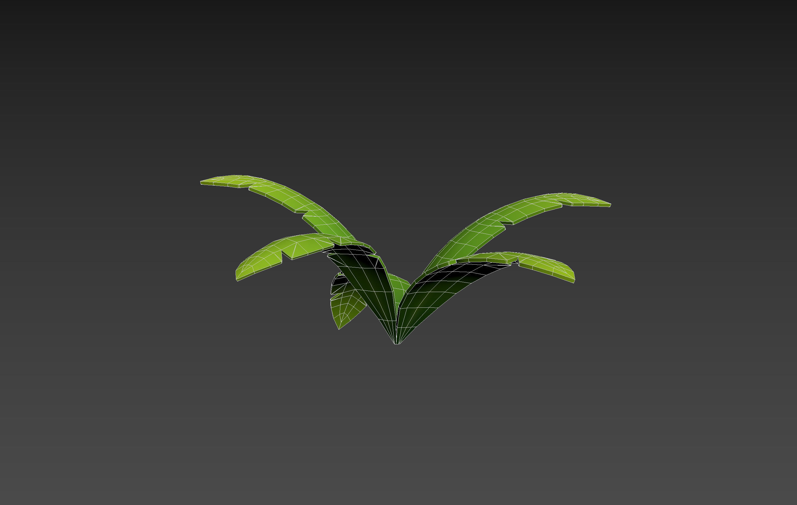 Low Poly Fern 002 Low-poly 3D model_12