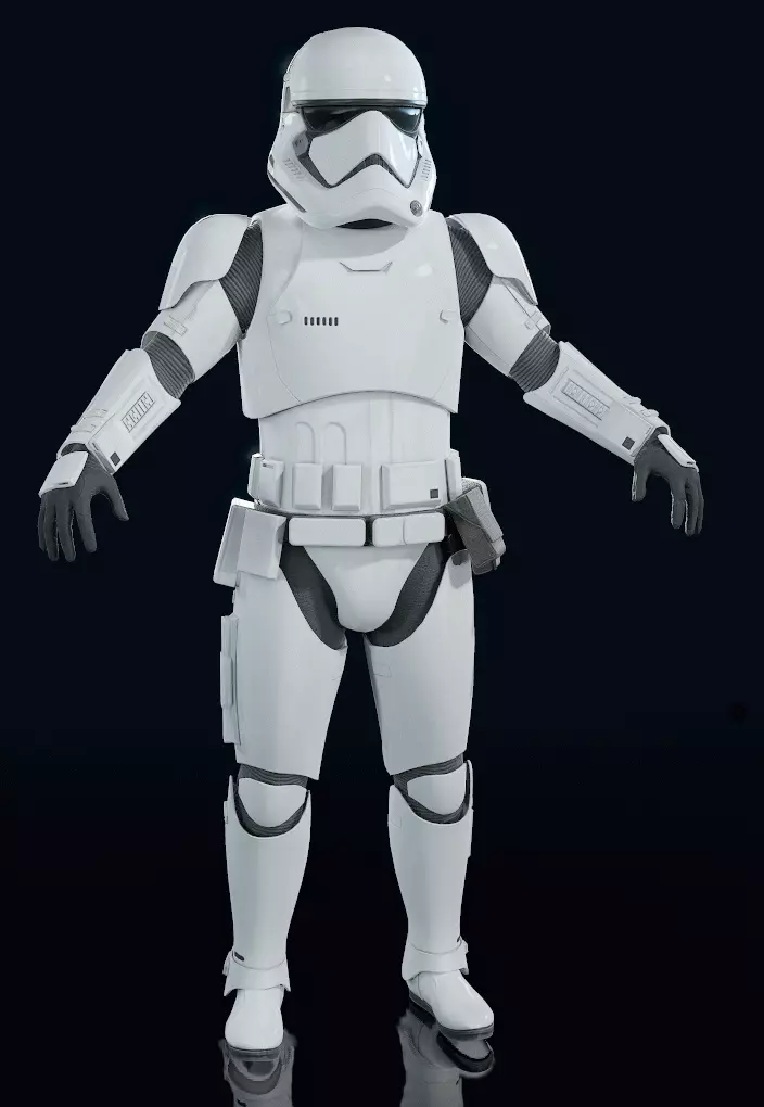 Star Wars Battlefront II - First Order Stormtrooper Free 3D model_0