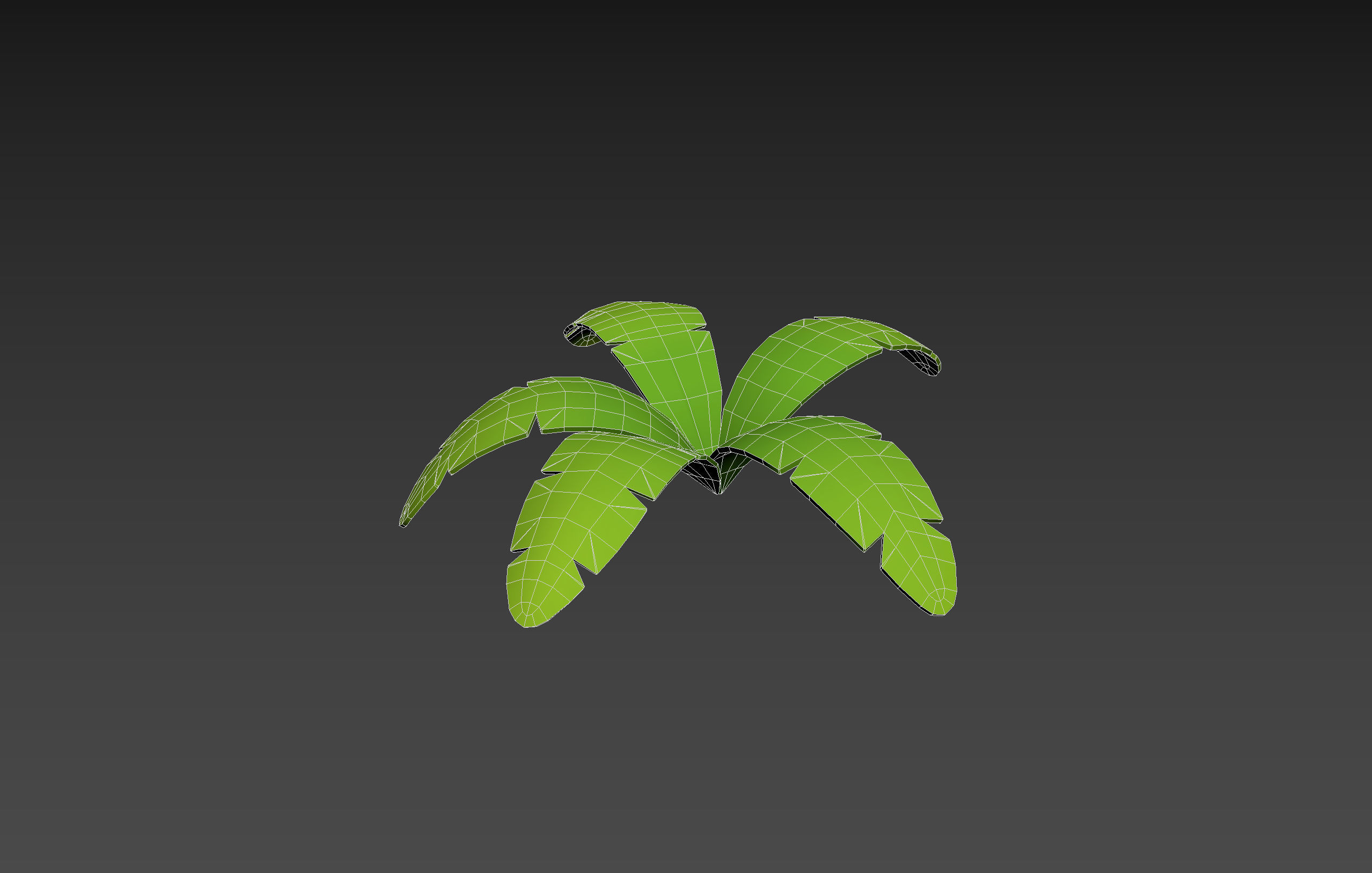 Low Poly Fern 003 Low-poly 3D model_11