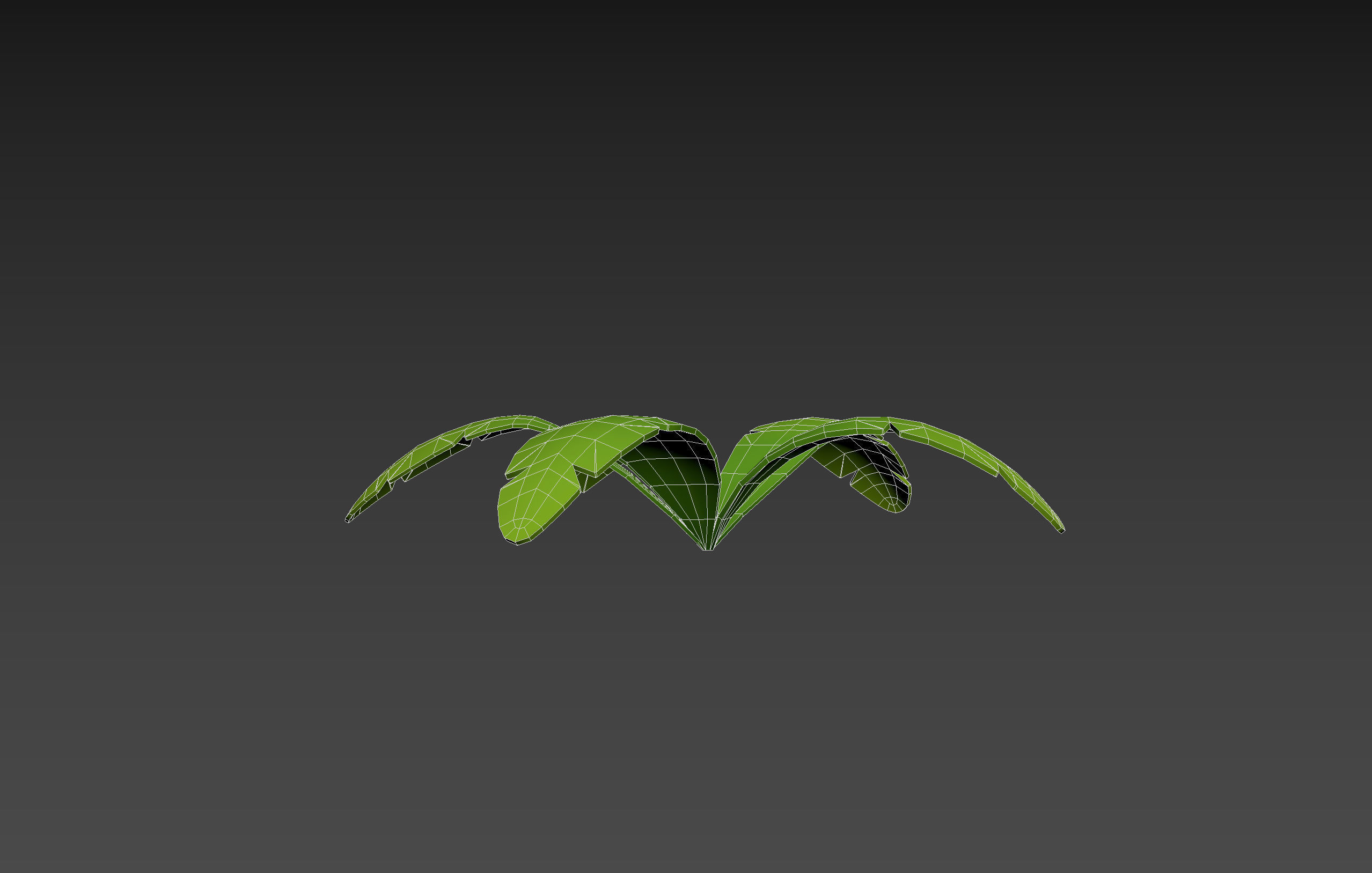 Low Poly Fern 003 Low-poly 3D model_18