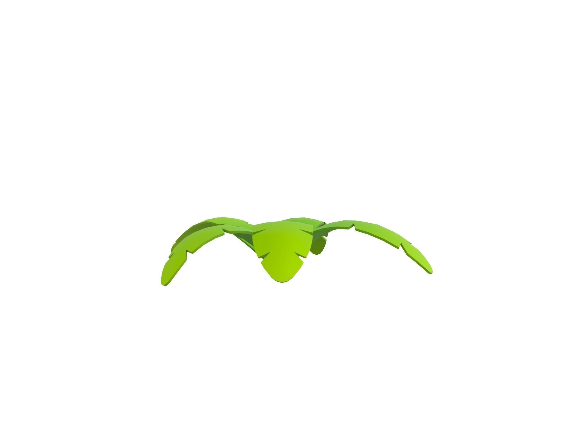 Low Poly Fern 003 Low-poly 3D model_1