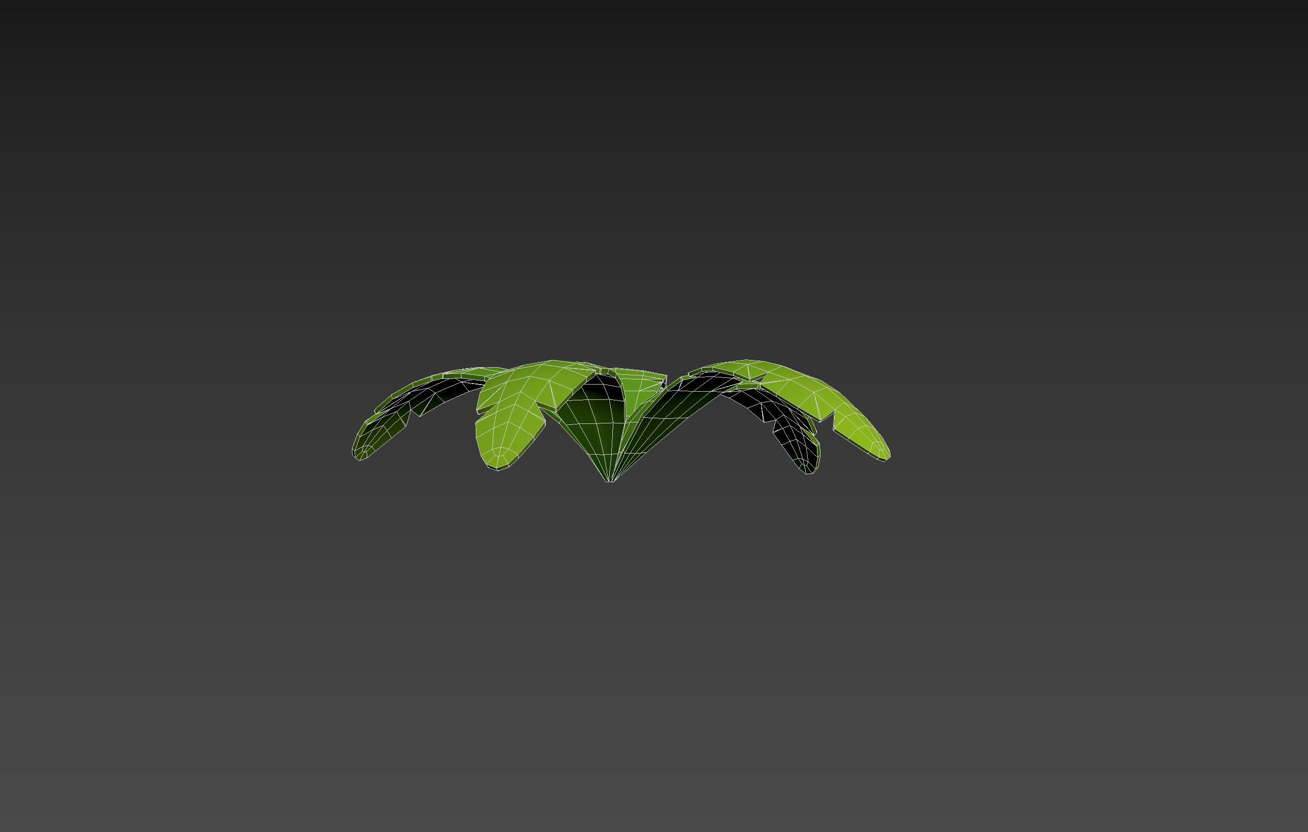 Low Poly Fern 003 Low-poly 3D model_16
