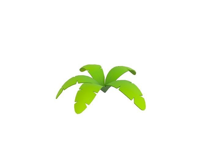 Low Poly Fern 003 Low-poly 3D model