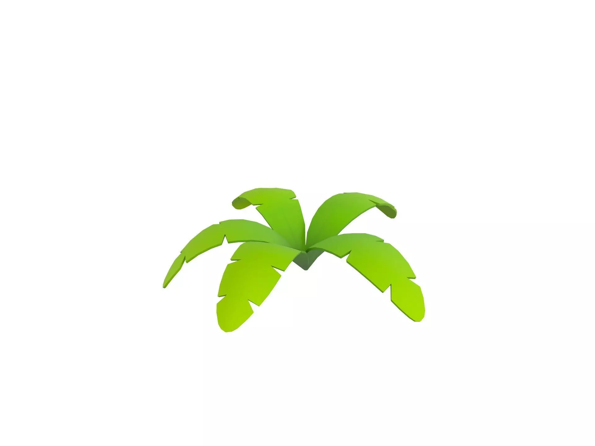 Low Poly Fern 003 Low-poly 3D model_0