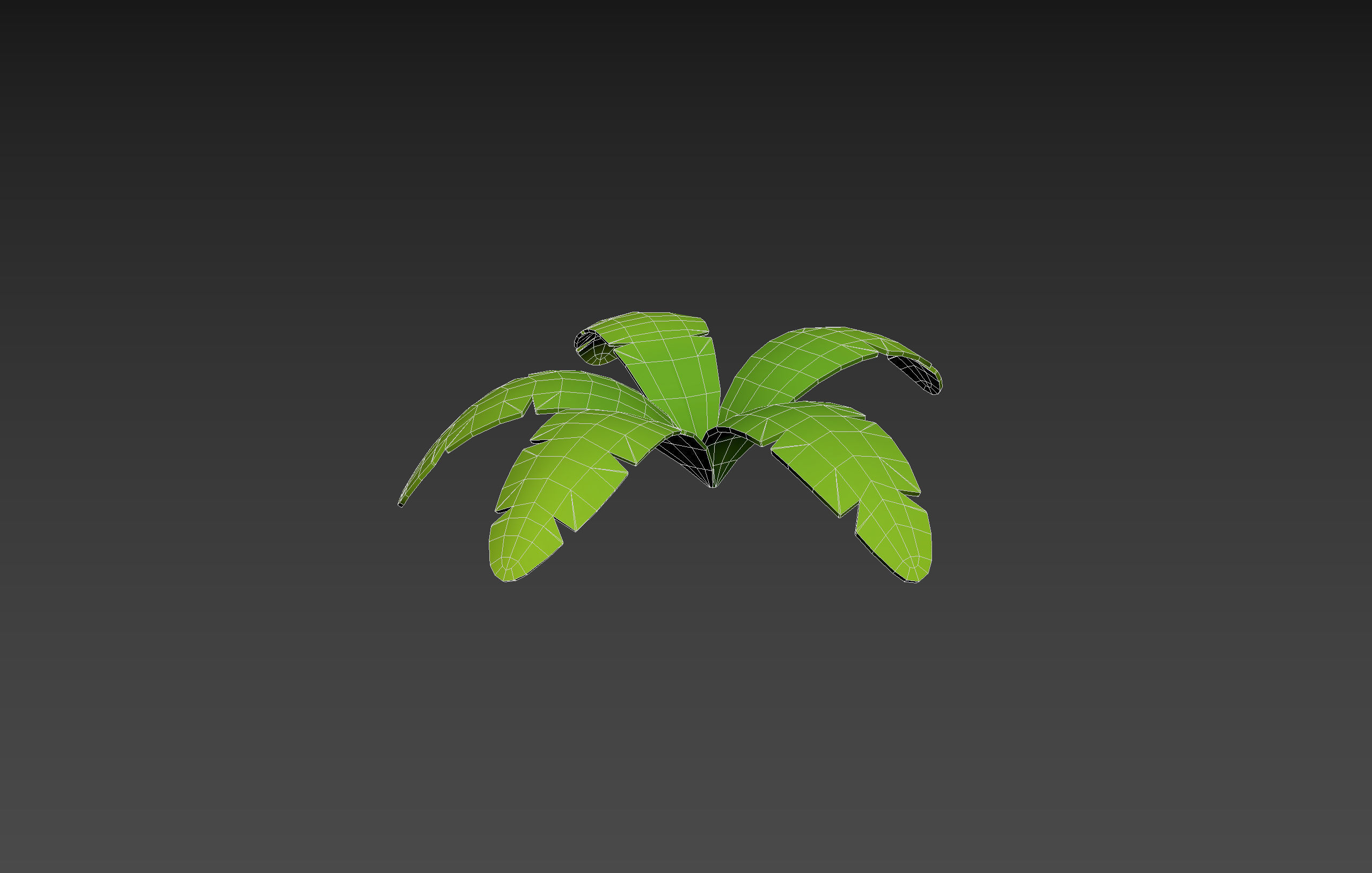 Low Poly Fern 003 Low-poly 3D model_19