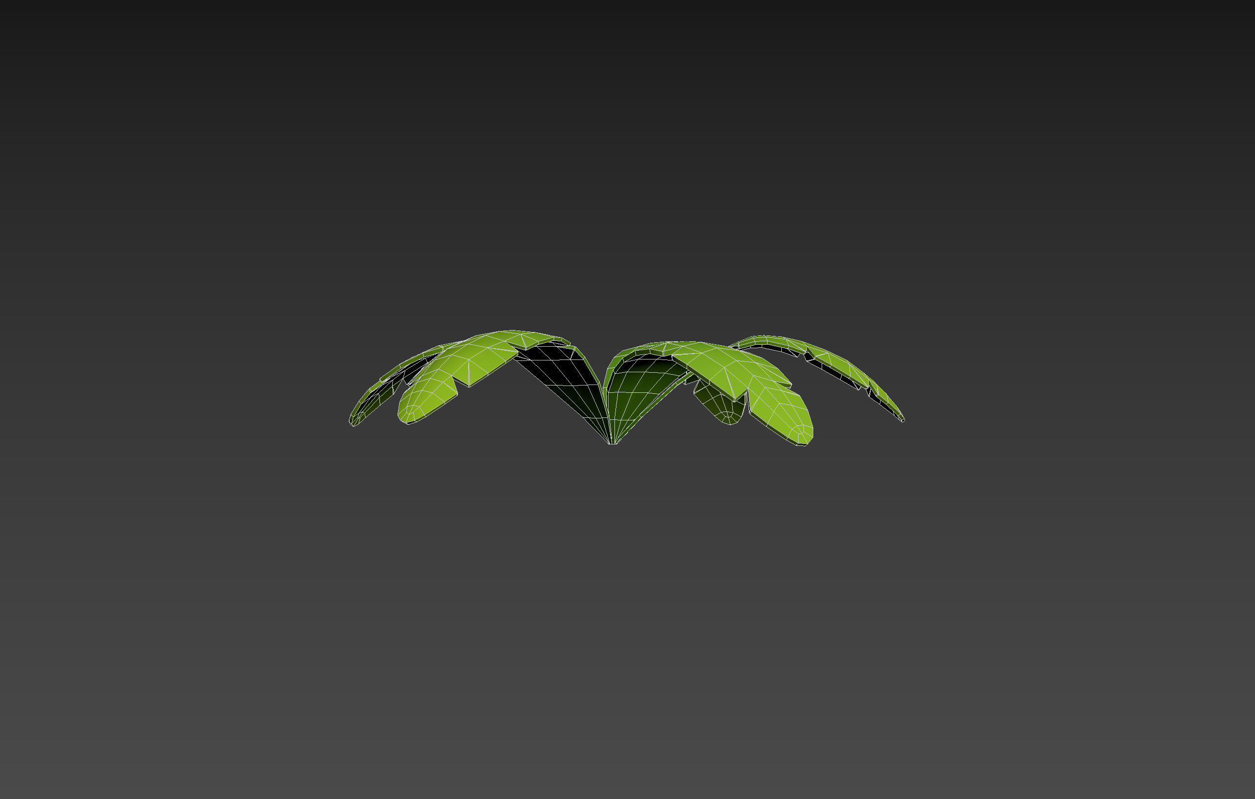 Low Poly Fern 003 Low-poly 3D model_14