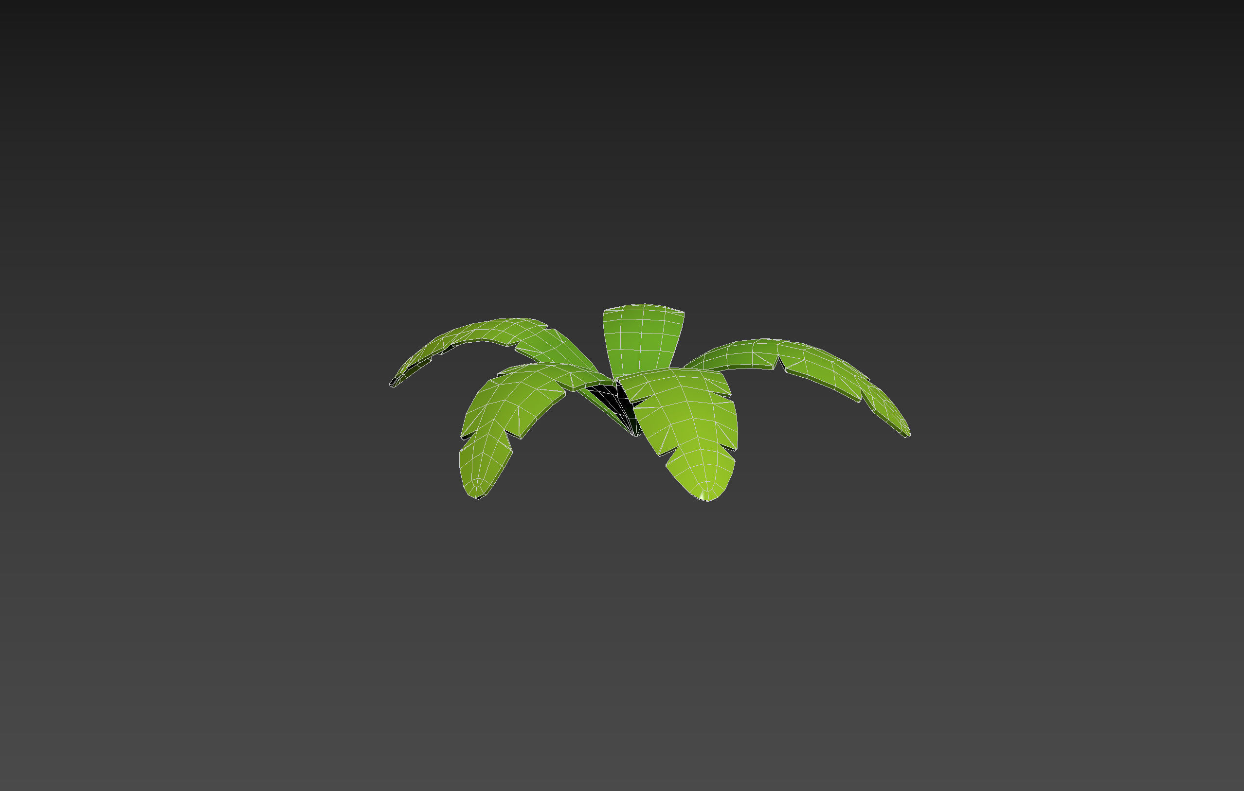 Low Poly Fern 003 Low-poly 3D model_13