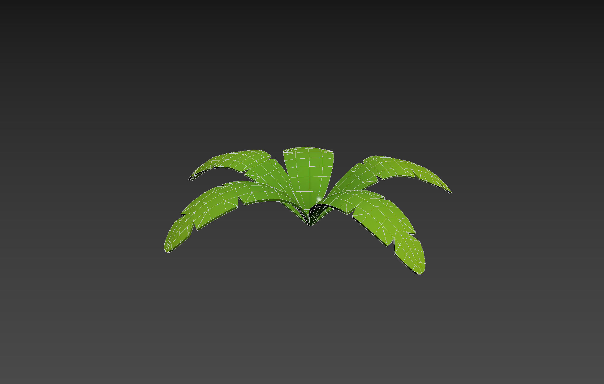 Low Poly Fern 003 Low-poly 3D model_17