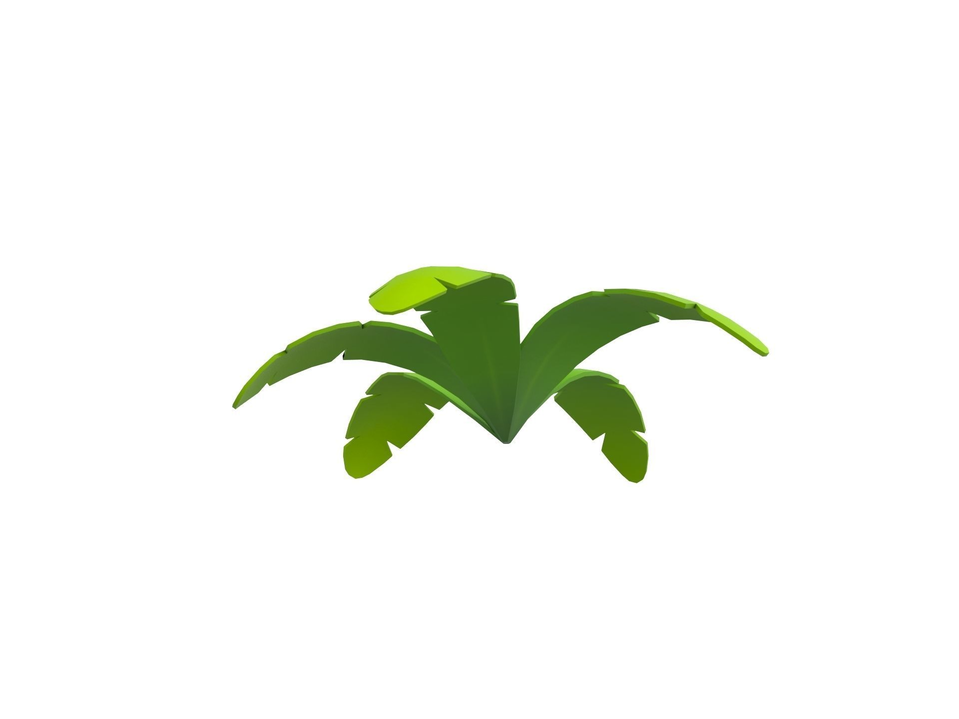 Low Poly Fern 003 Low-poly 3D model_8