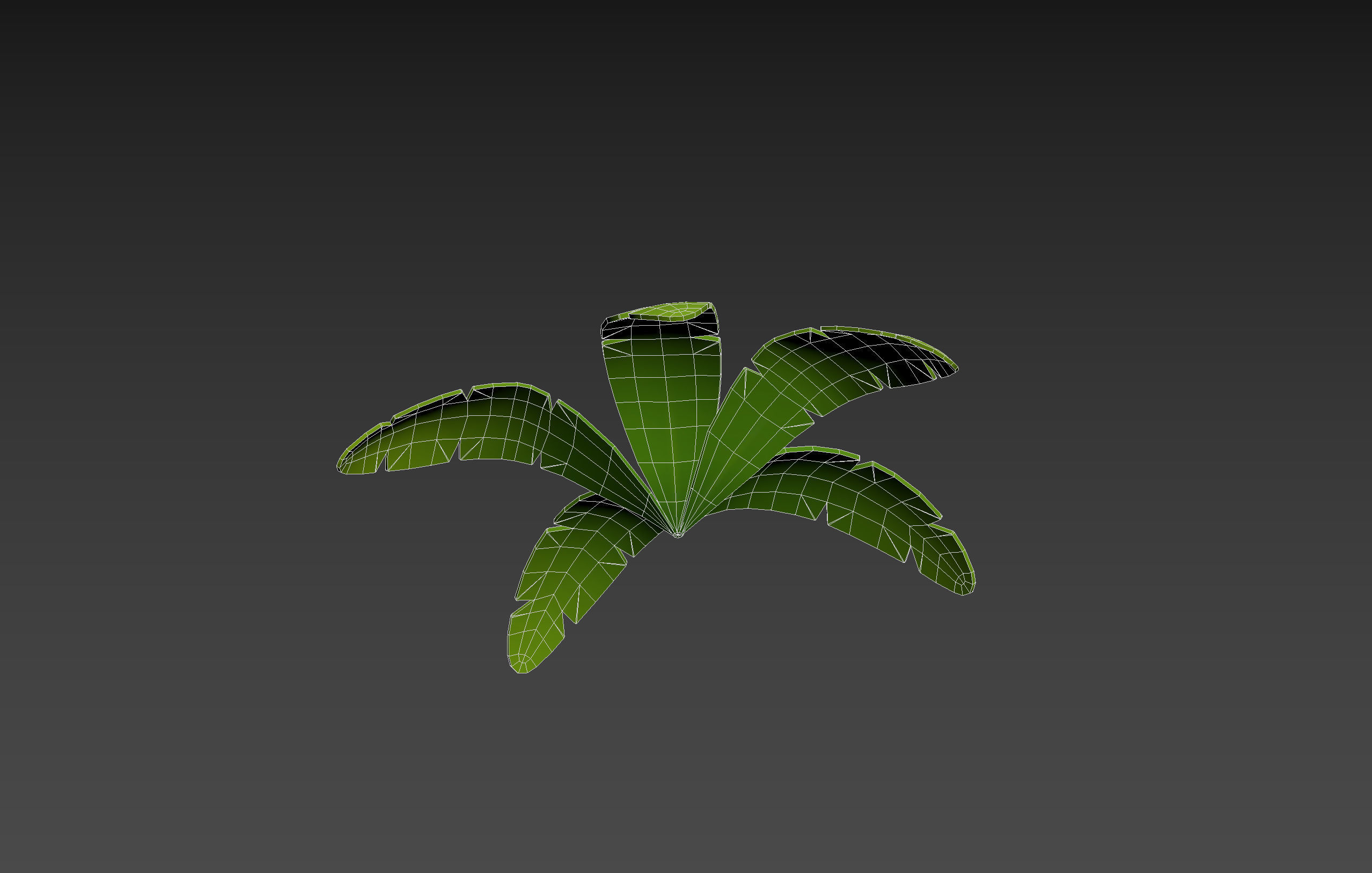 Low Poly Fern 003 Low-poly 3D model_22