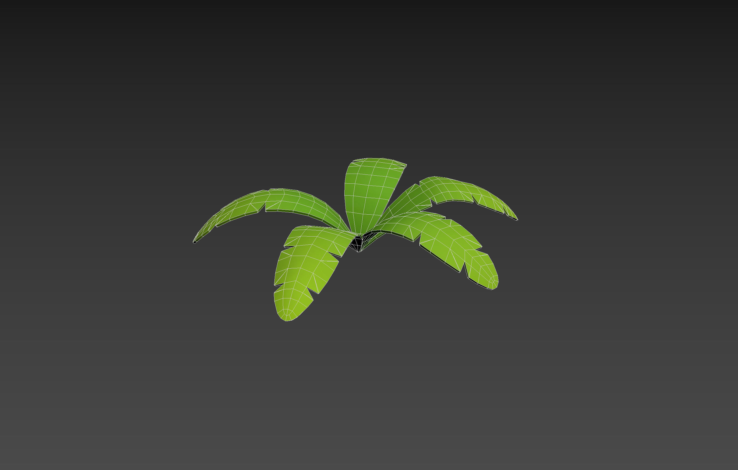 Low Poly Fern 003 Low-poly 3D model_15