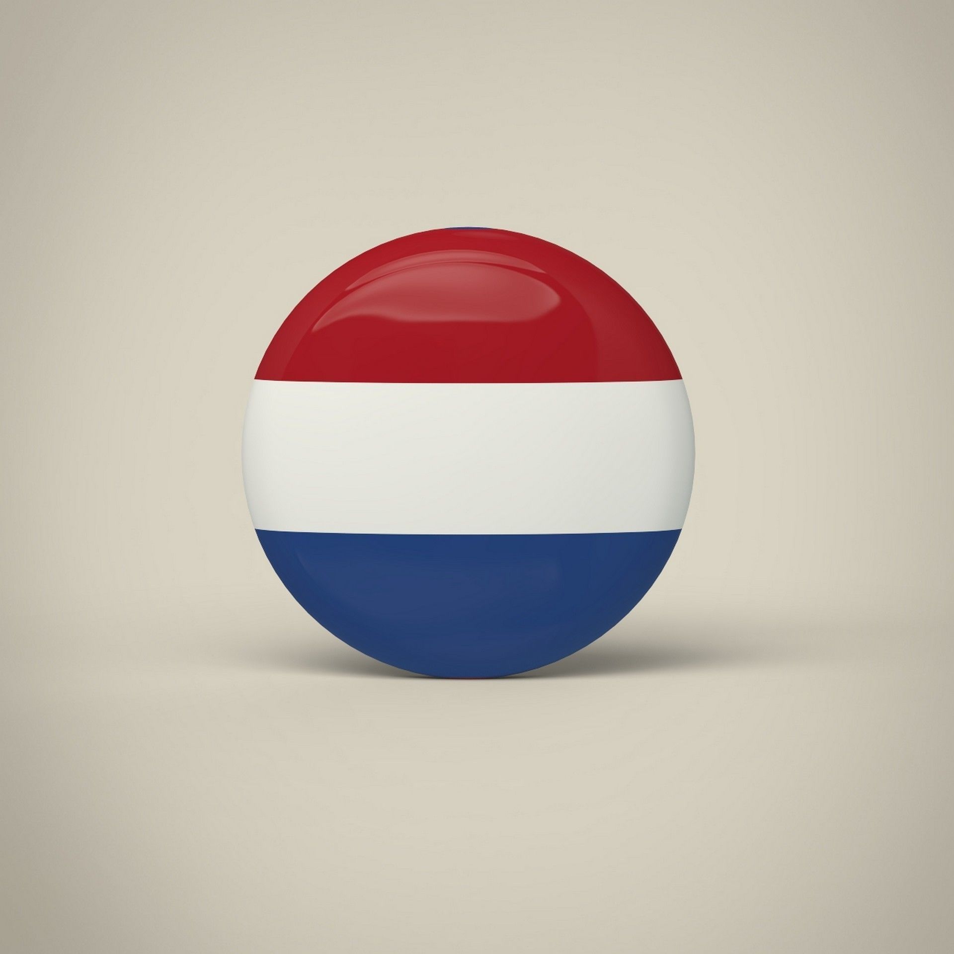 Netherlands Badge Low-poly 3D model_1