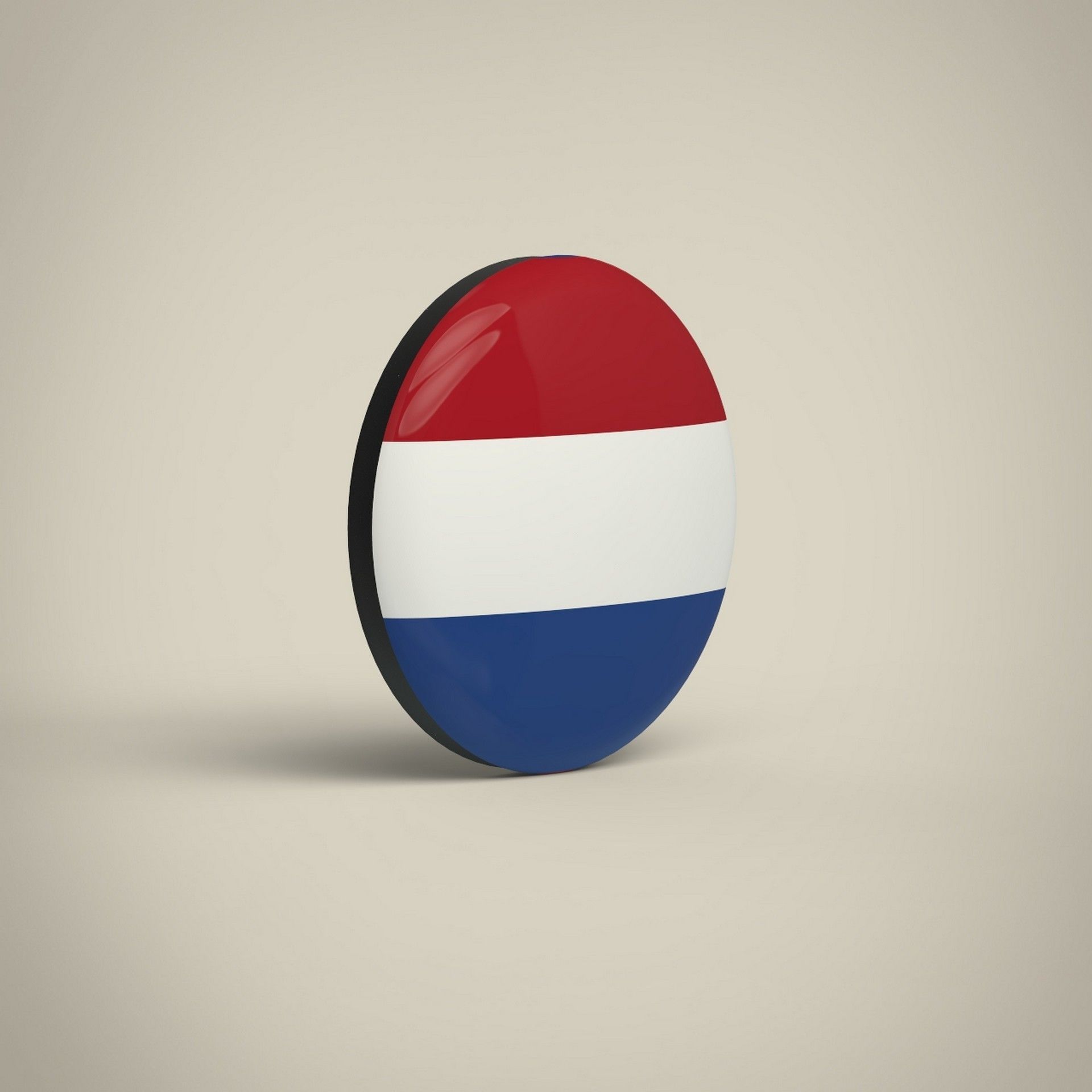Netherlands Badge Low-poly 3D model_2
