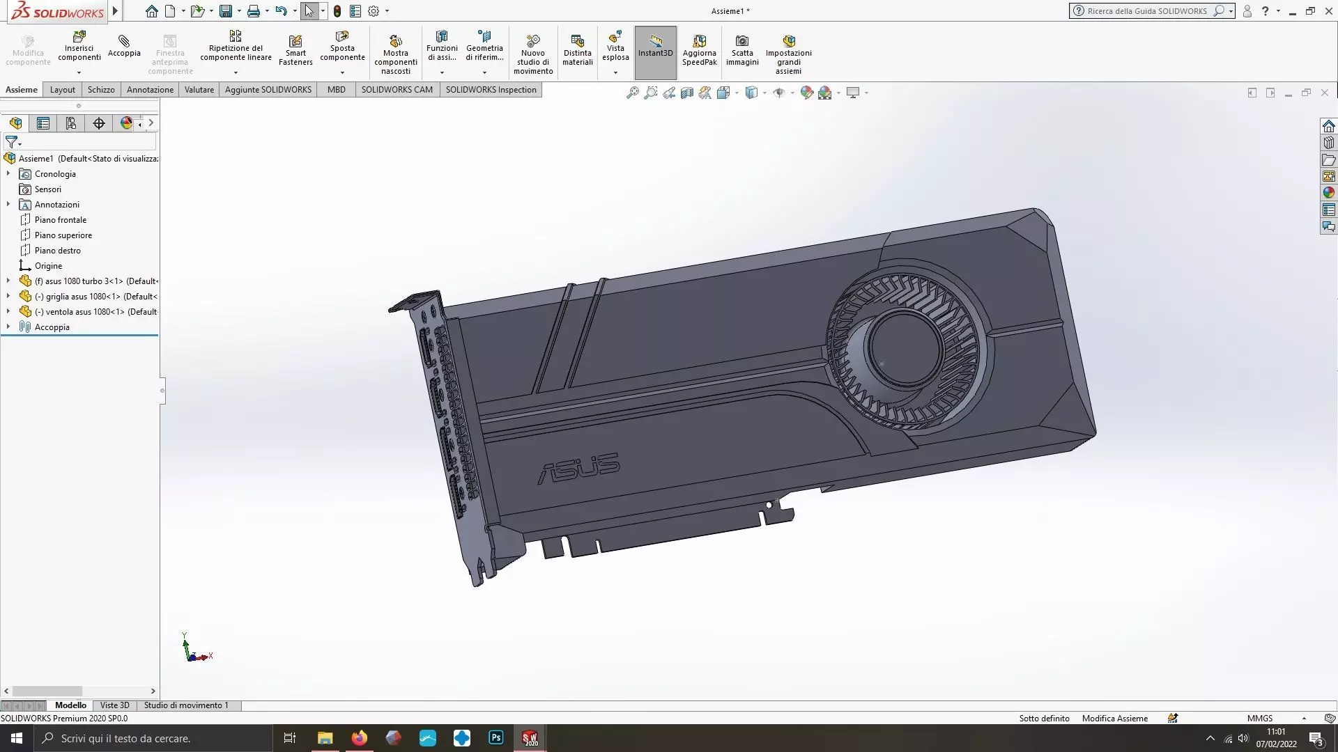 Replica Asus 1080 turbo 3D print model