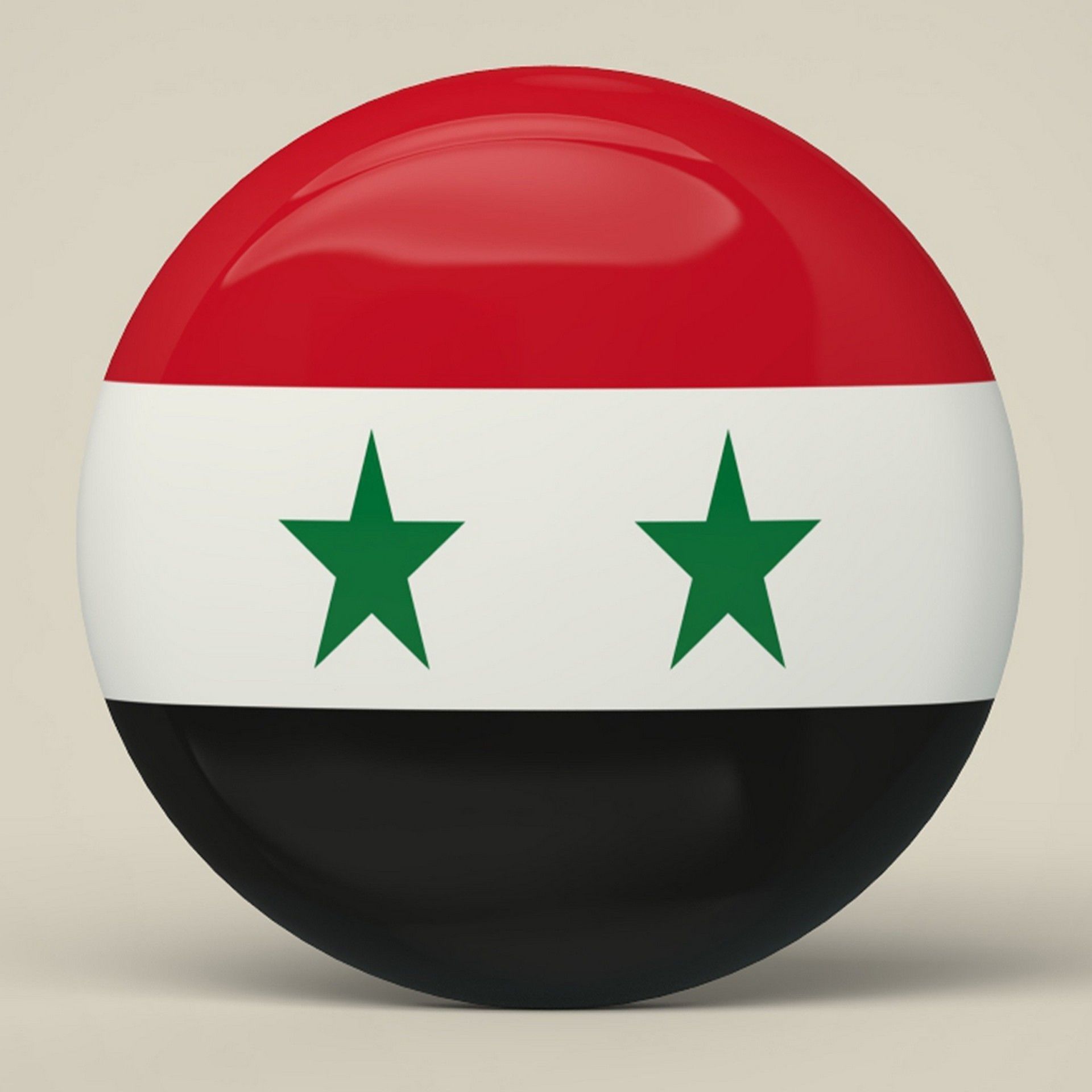 Syria Badge Low-poly 3D model_4